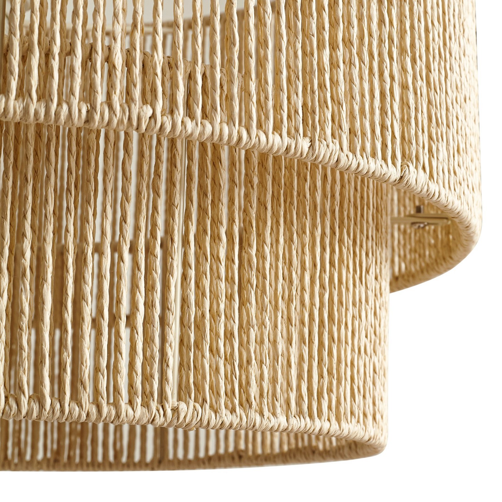 Lindby Hängeleuchte Anuva, Ø 45 cm, beige, Papier, E27