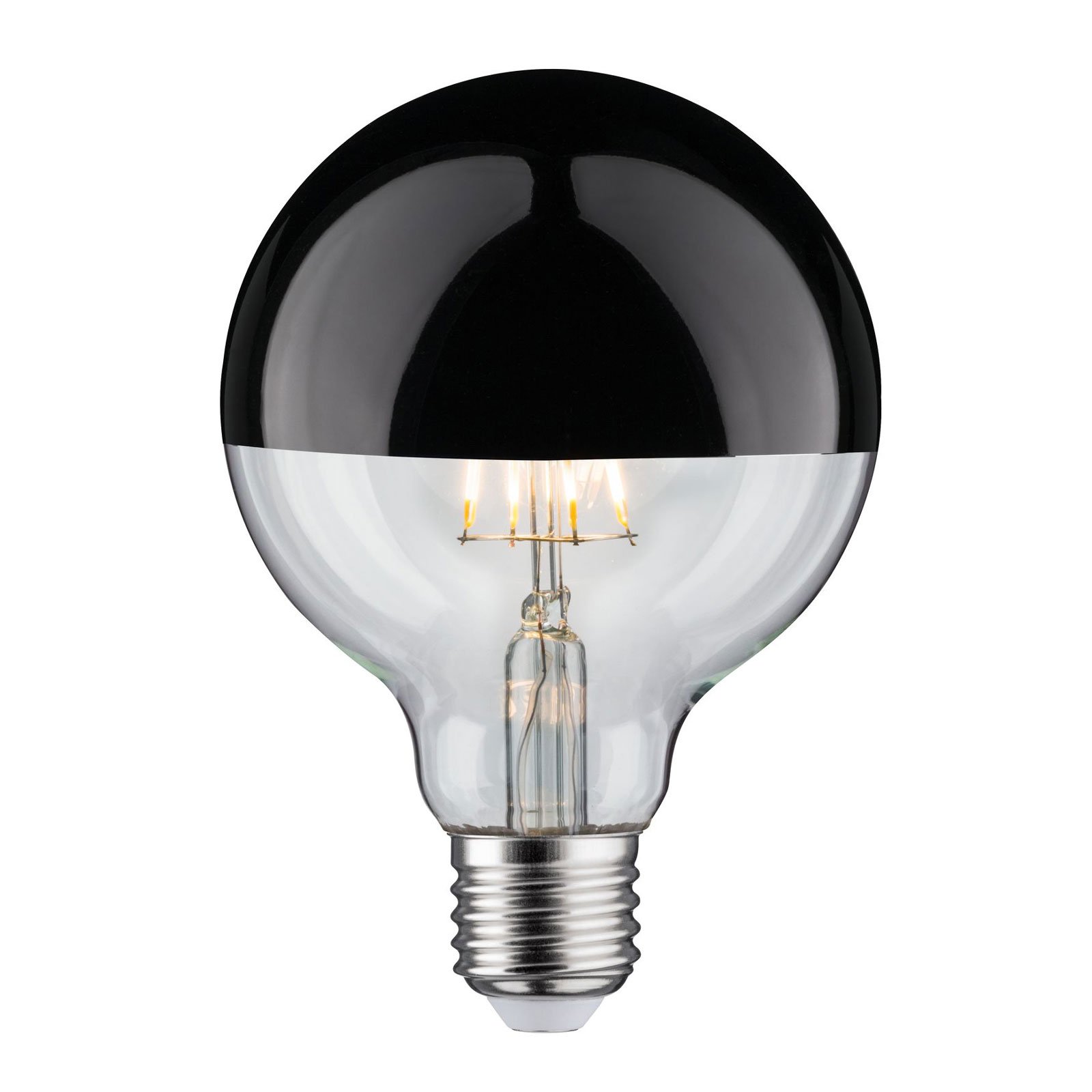 Paulmann ljuskällor du kan köpa online | Lampkultur.se LED lampa E14 827 toppförspeglad silver dimbar | Lamp24.se