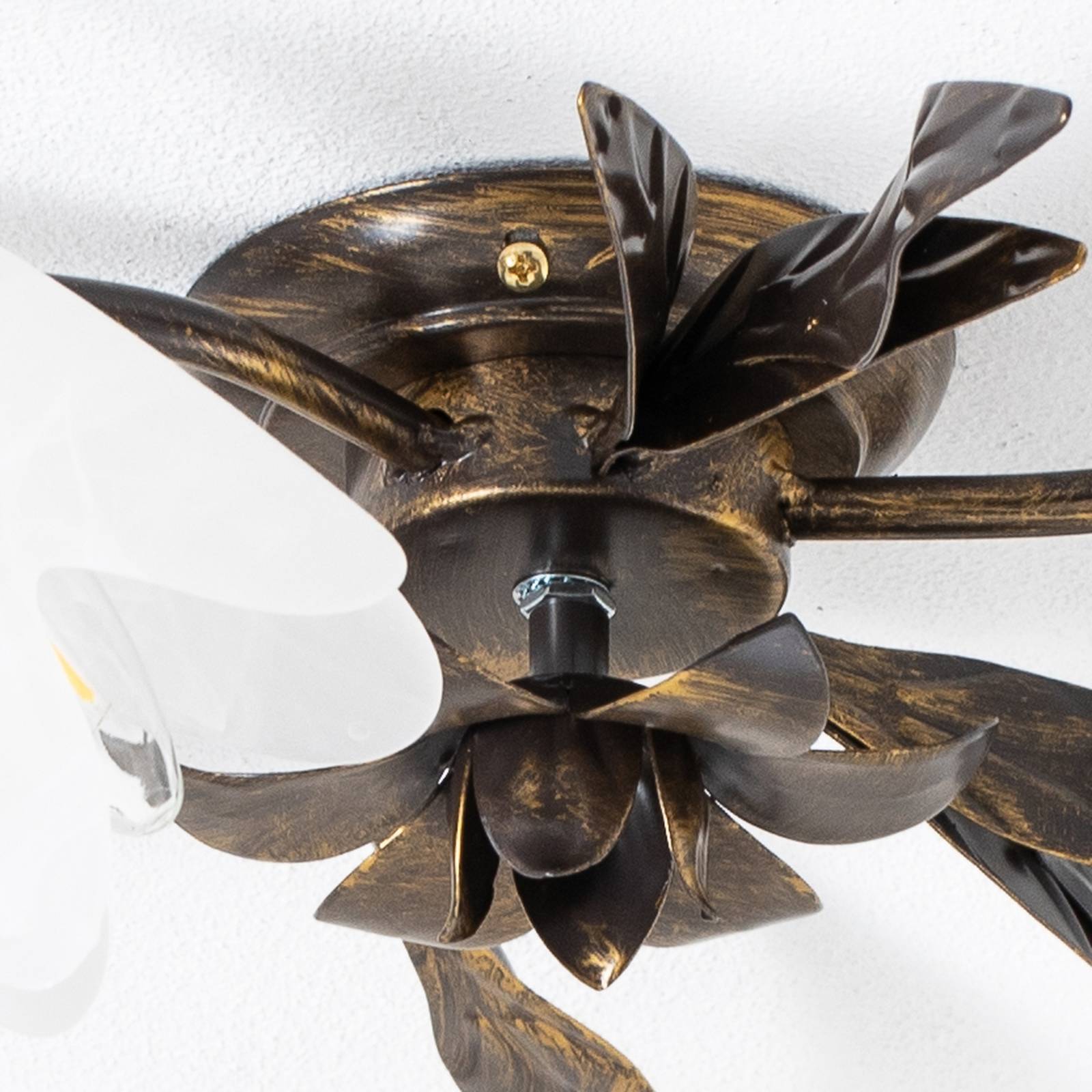 Lampa sufitowa Sonia 3-punktowa, brązowa