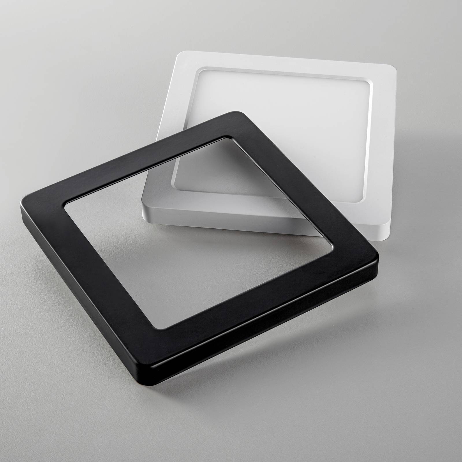 Image of Heitronic Cornice per pannello LED Selesto, quadrato, nero