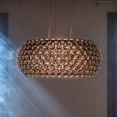 Foscarini Caboche Plus Grande péndulo gris humo