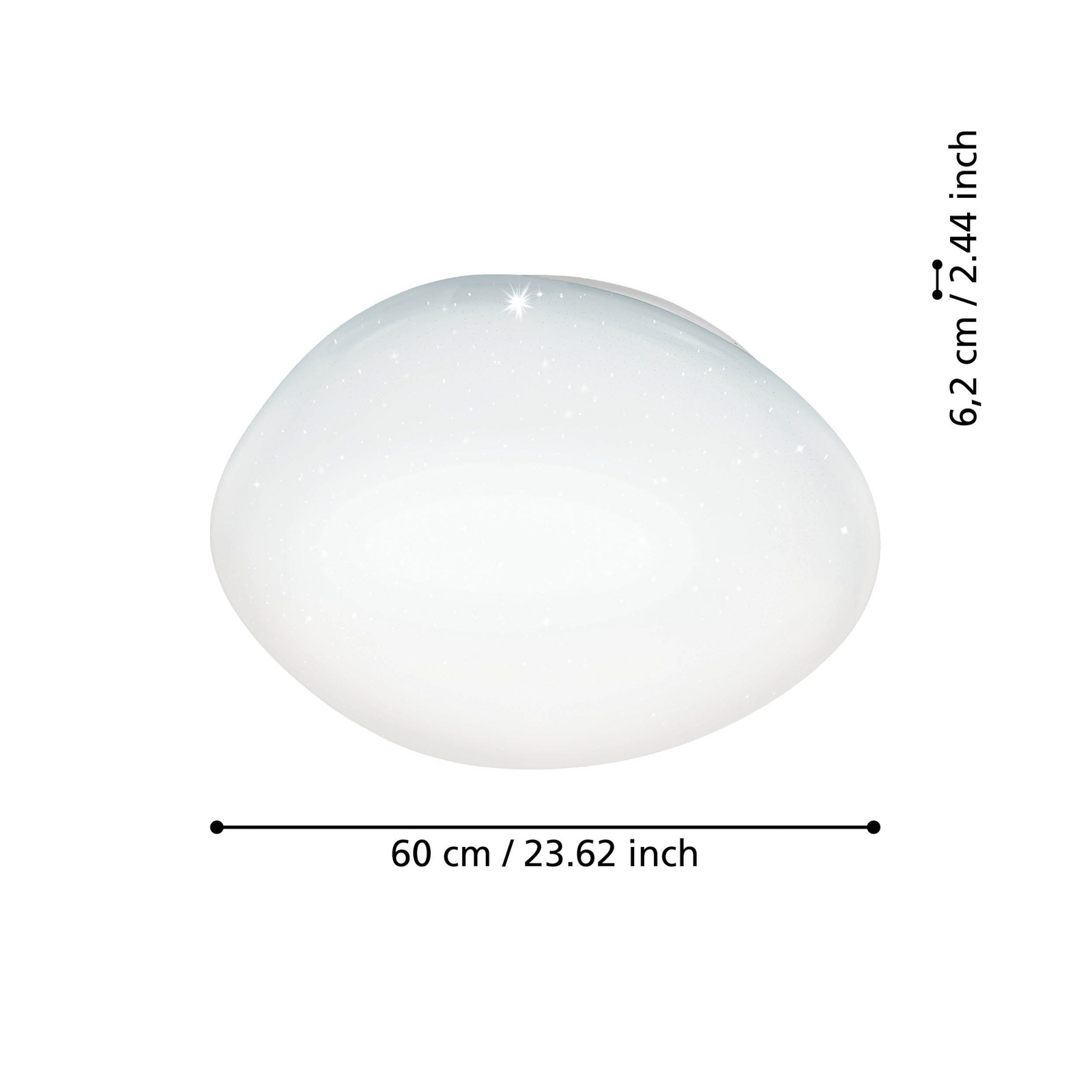 EGLO connect Sileras-Z LED-taklampe Ø60 cm