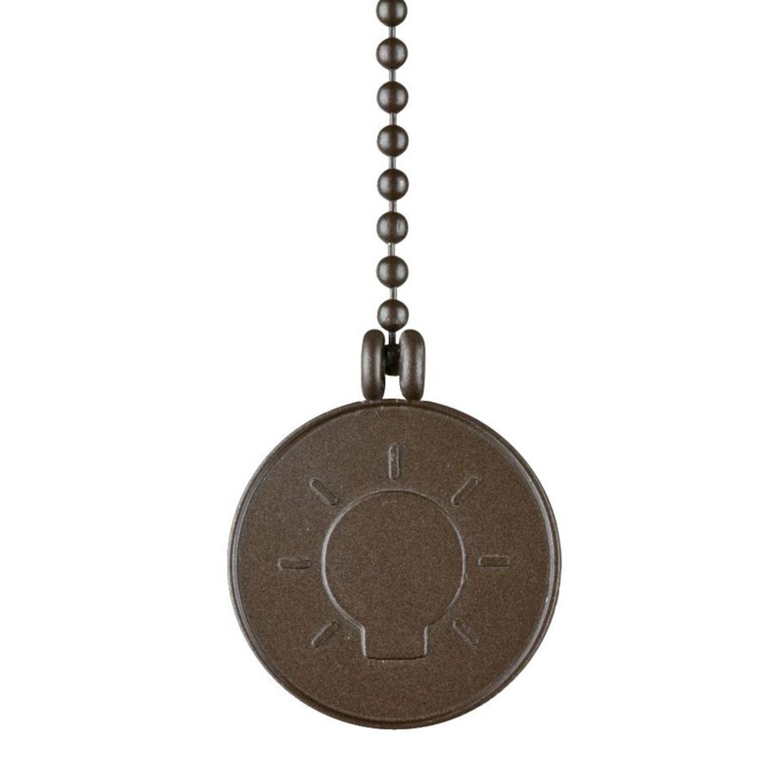Westinghouse glødepære medaljon trækkæde bronze