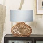 GOOD & MOJO Stolná lampa Kalahari 47 cm svetlo sivá