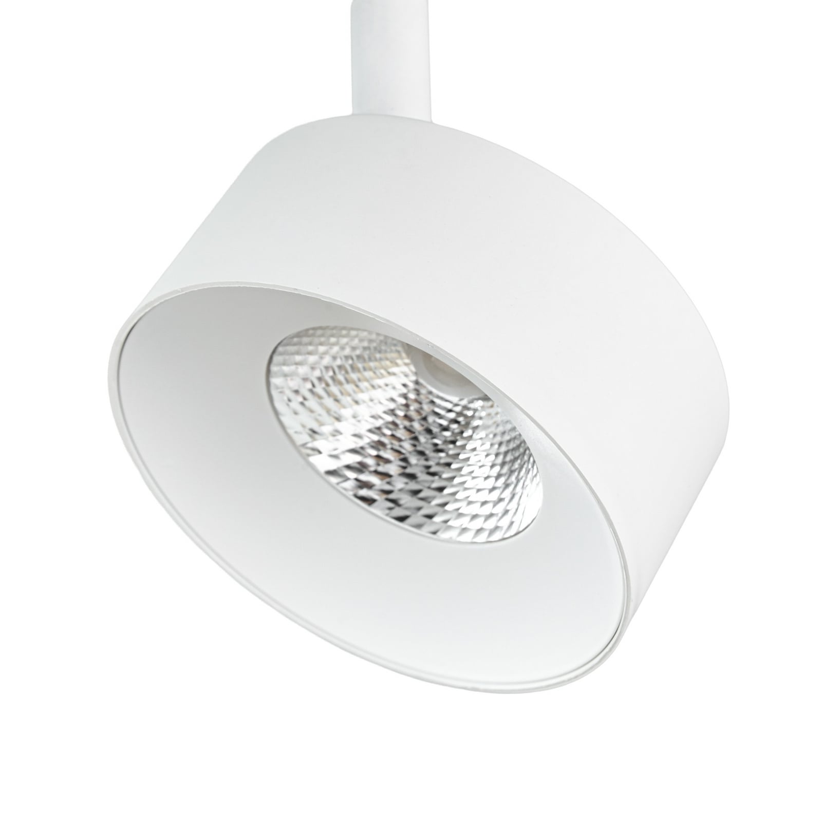 Lindby LED-skinnespot Linaro, hvid, Ø 9,5 cm, 3.000 K