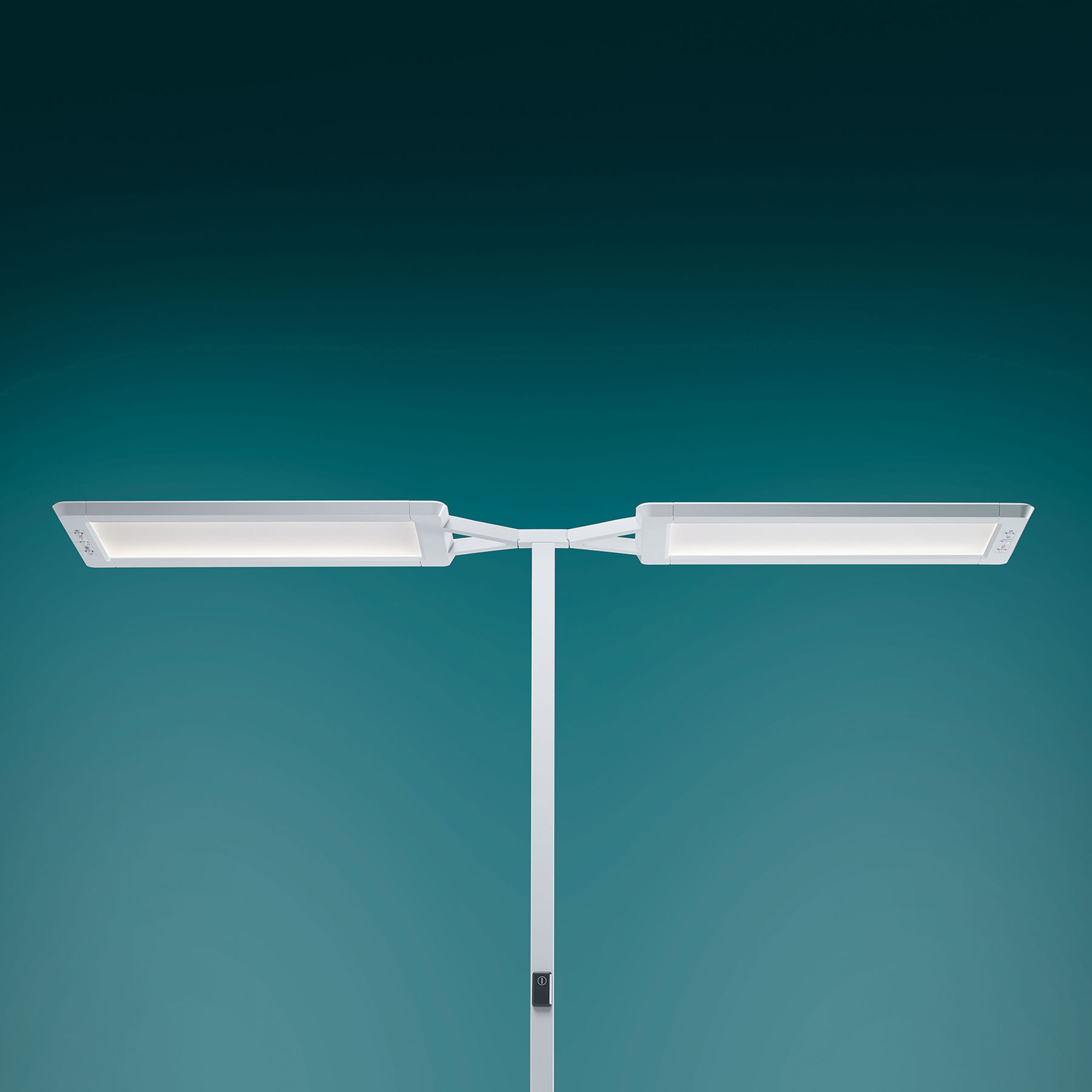 Yara.double LED floor lamp 4,000K, Bluetooth, PIR 30,000lm