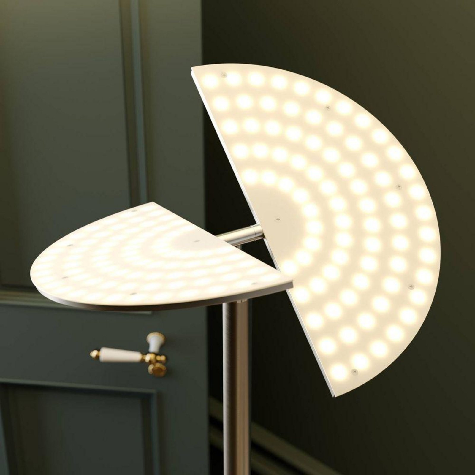 Anniki LED Lampadar Nickel - Lucande