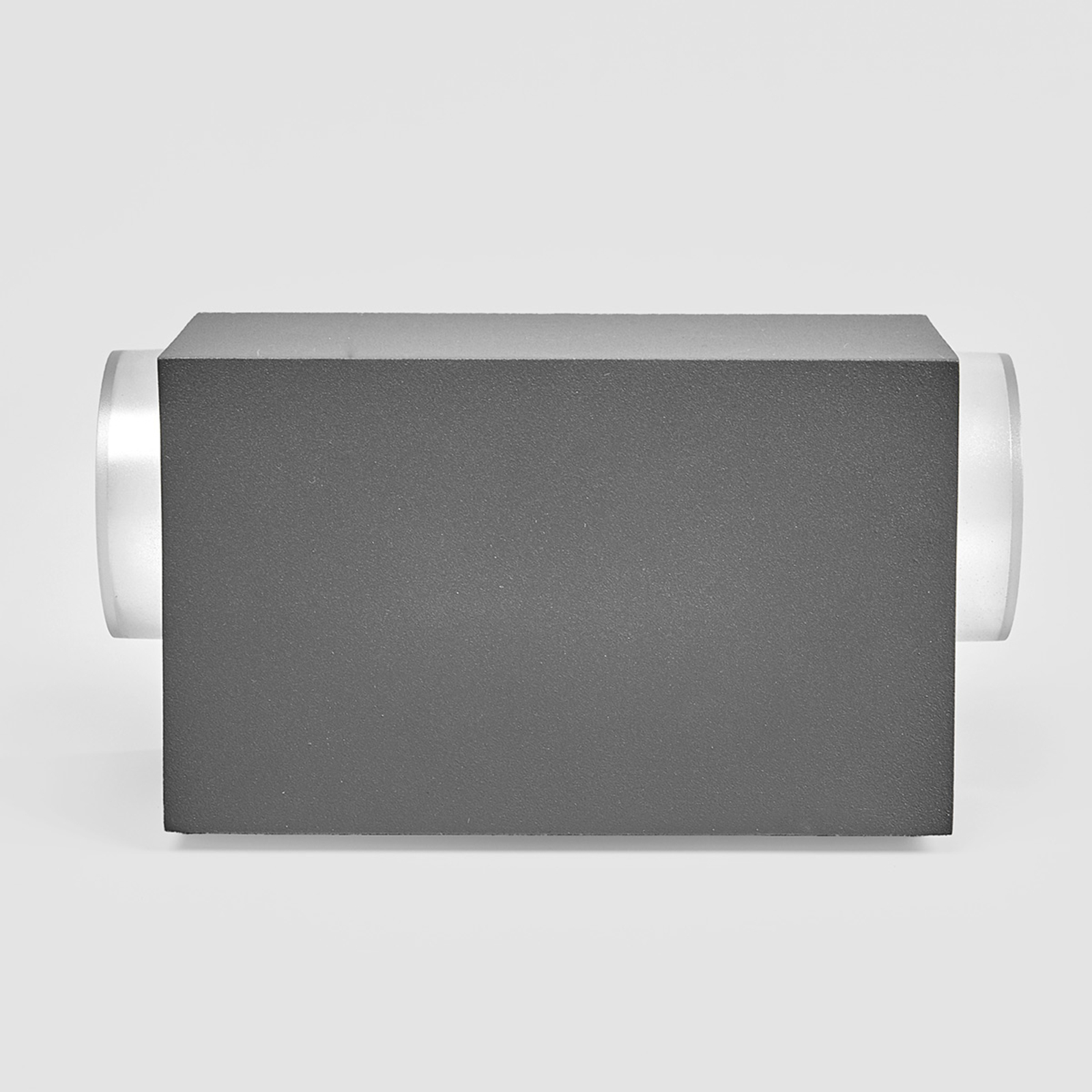 2-light dark grey outdoor wall lamp Jovan