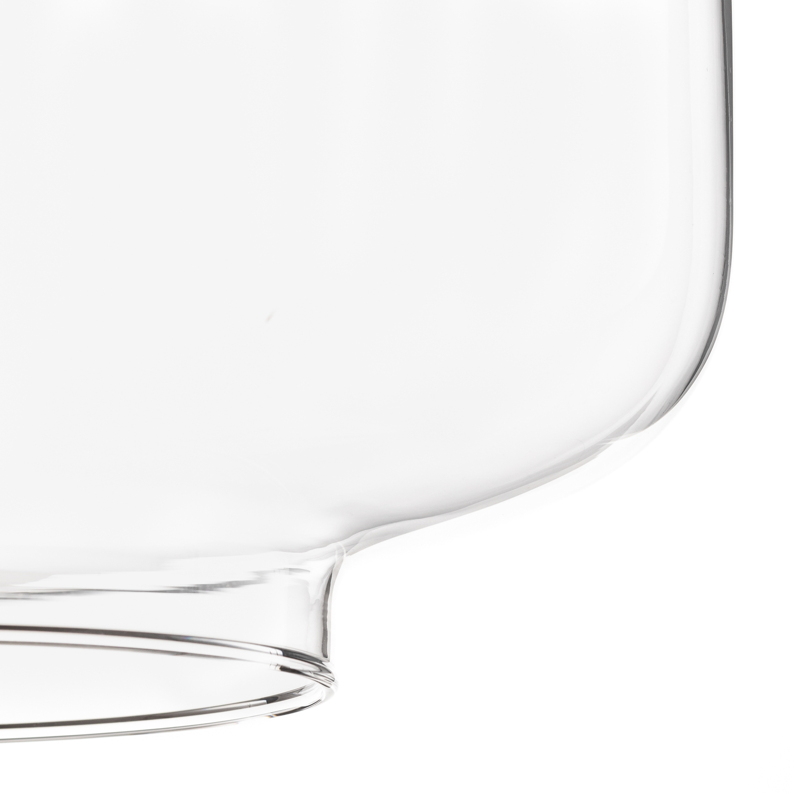 Lámpara colgante Monochrome Flash transparente/blanco Ø 25cm