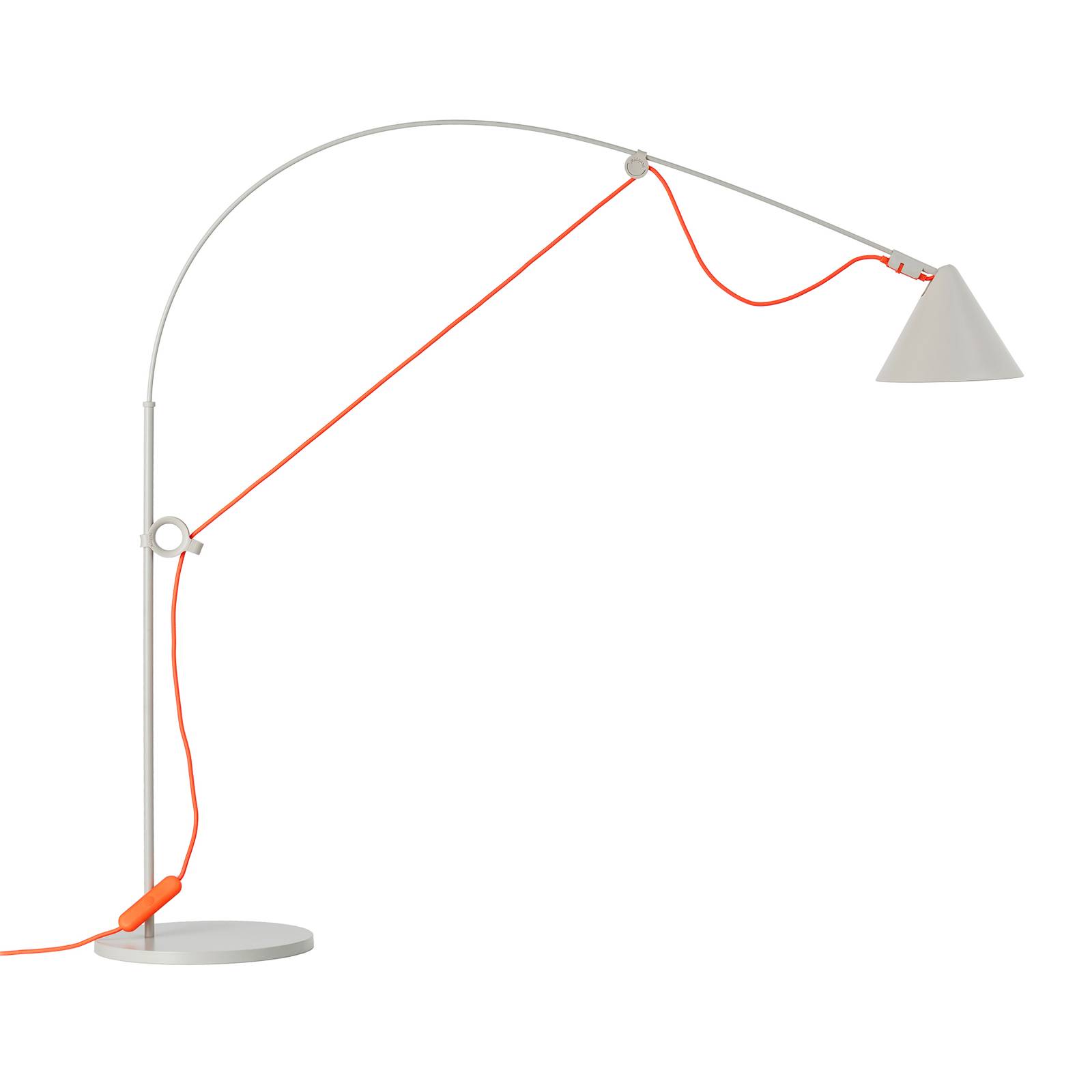 Image of midgard AYNO S lampe de table grise/orange 3 000 K 