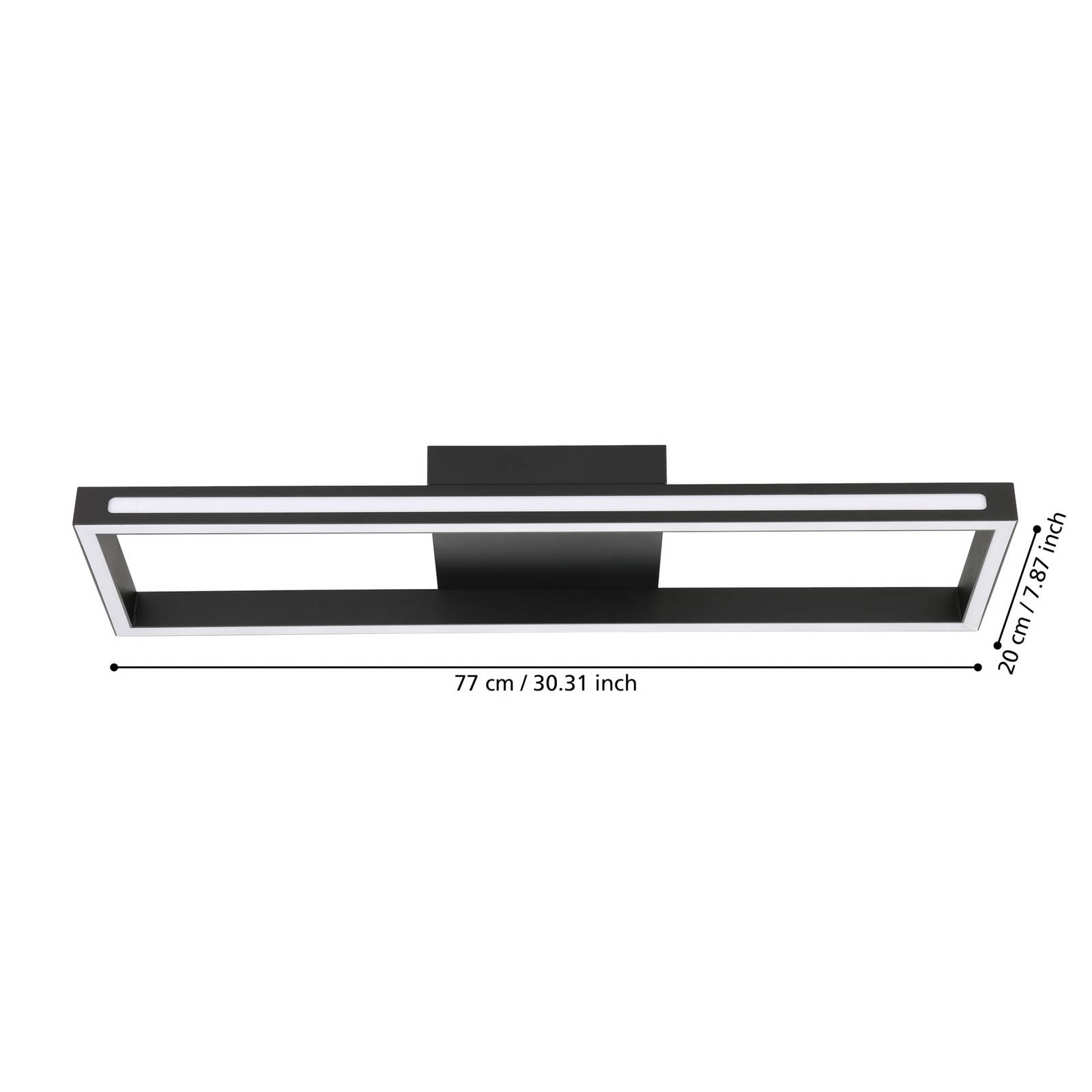  Eglo Eglo Connect Led-deckenleuchte Savilanas-z, Cct, Schwarz 
