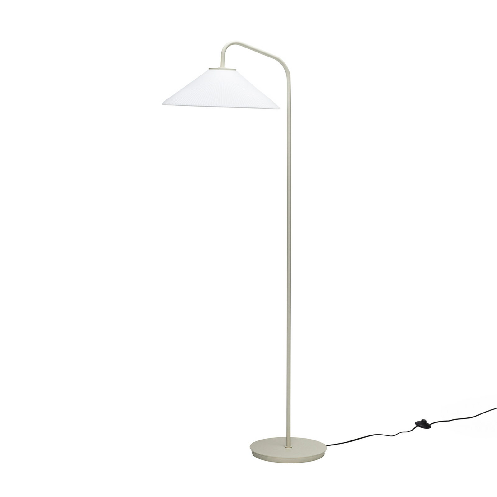 Hübsch Lampadar solid, alb, nisip, sticlă, fier, E27