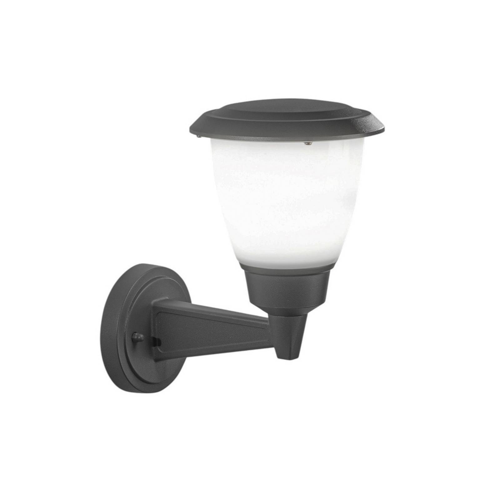 Außenwandlampe Thiago, dunkelgrau, Metall, 20 cm, E27, IP54