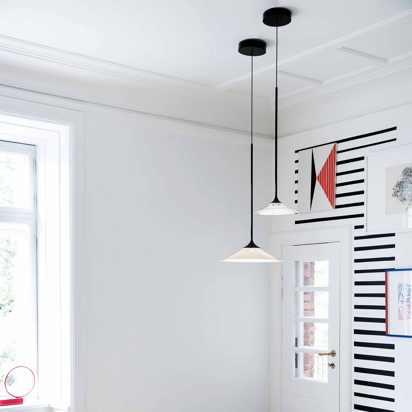 Artemide Orsa 35 lampă suspendată LED - Camera de zi / sufragerie - modern - transparent negru - Plastic