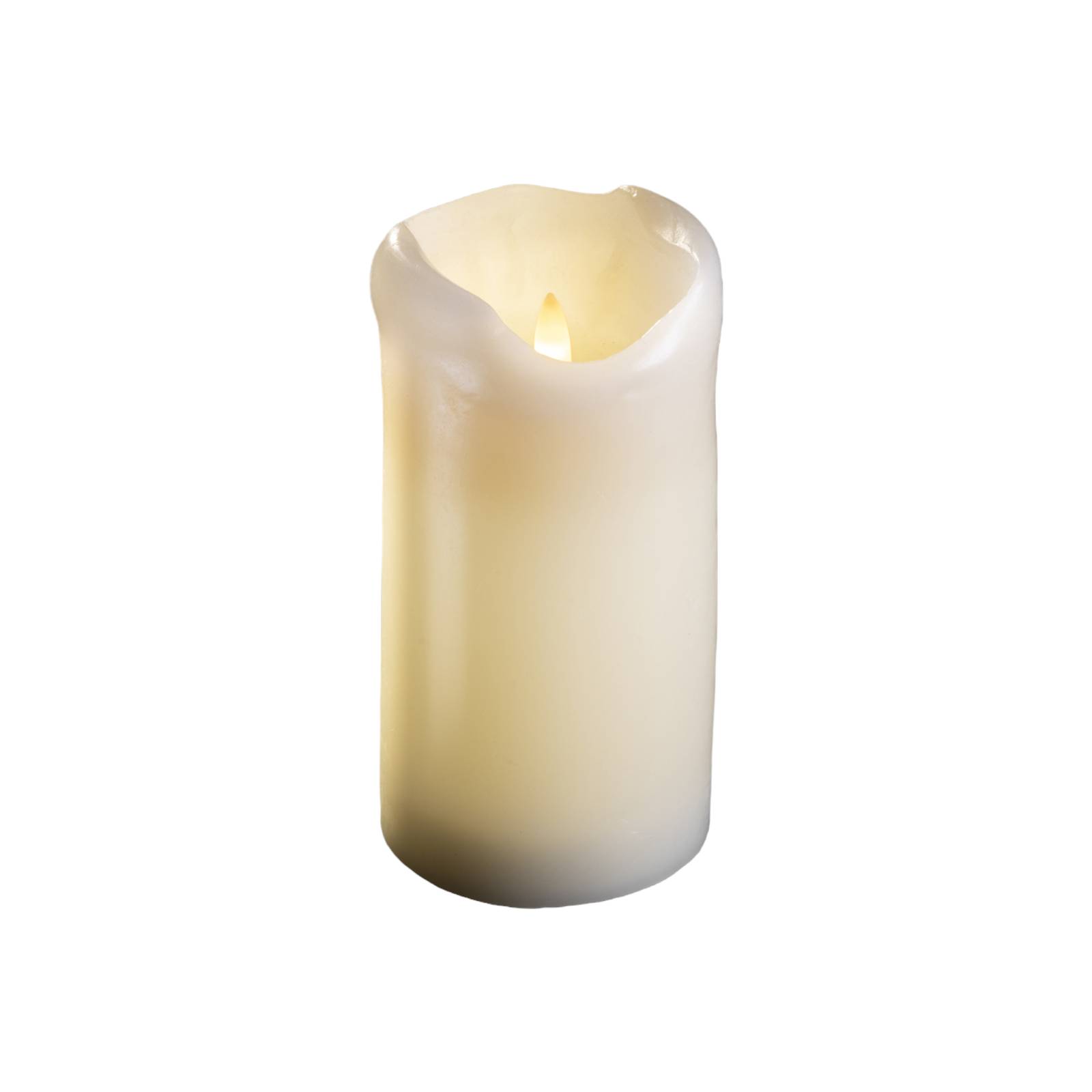 E-shop Sterntaler LED sviečka vosk slonová kosť Výška 12,5 cm