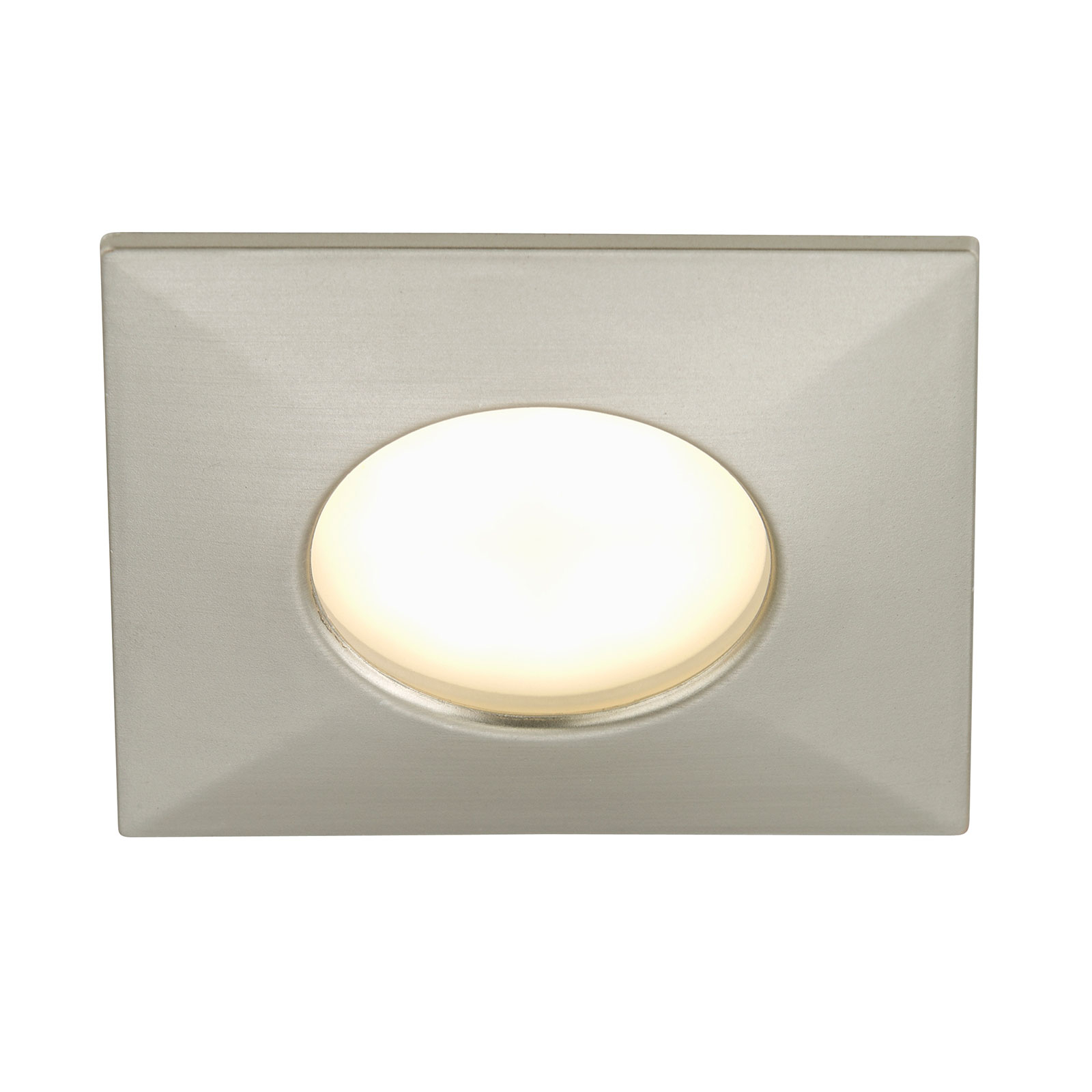 Brilonger Rect. LED recessed light Ben, outdoor, matt nickel, plastic, 5 W, energy efficiency: A+, L: 7.5 cm, W: 7.5 cm, H: 2.8 cm