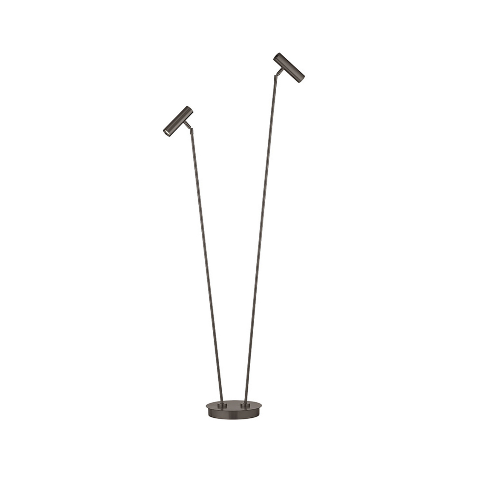 LED-Stehlampe Tom Pro bronzefarben, 137 cm Metall 2fl CCT LED-Stehlampe Tom Pro bronzefarben, 137 cm Metall 2fl CCT