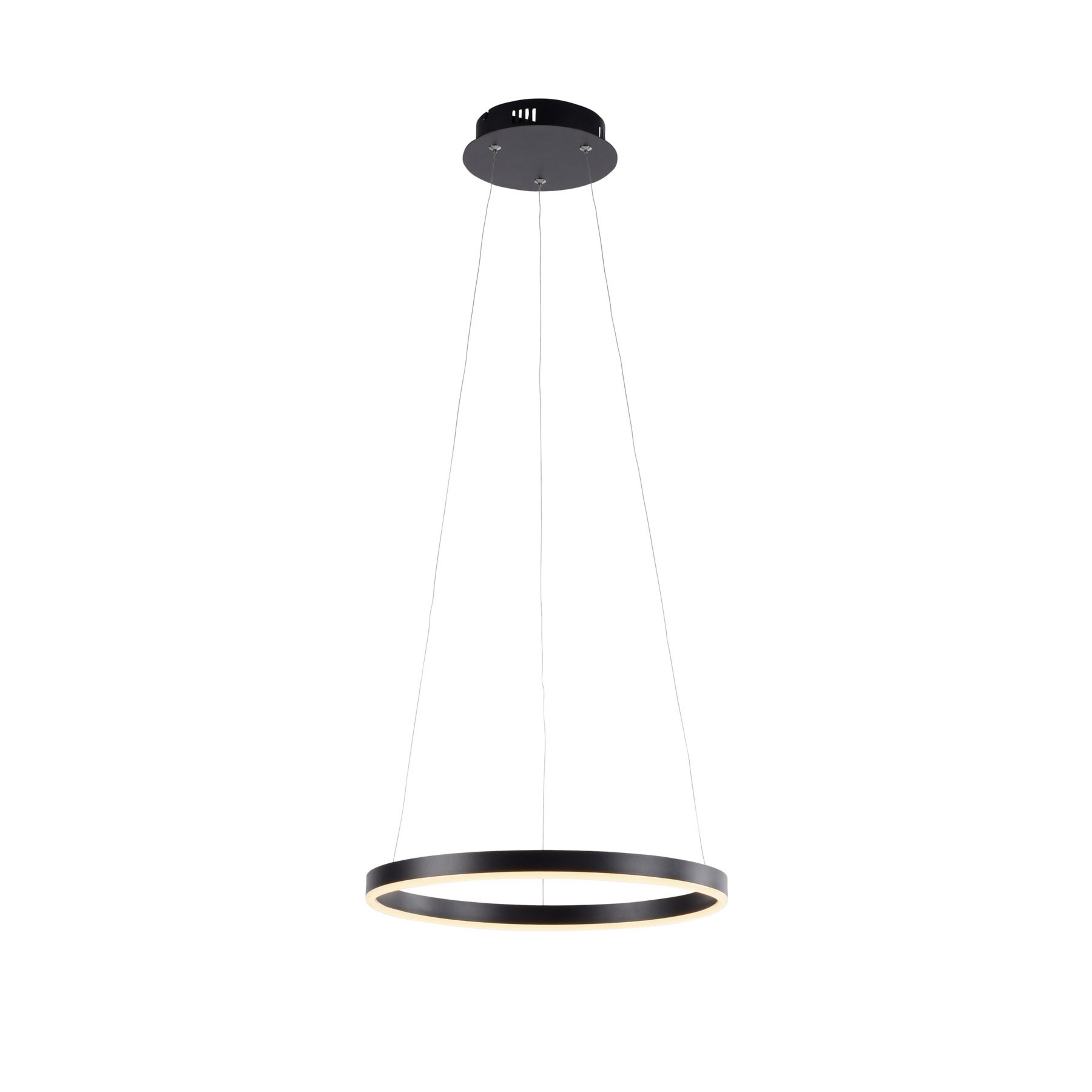 LED-Pendelleuchte Ritus, Ø 39,3cm, anthrazit
