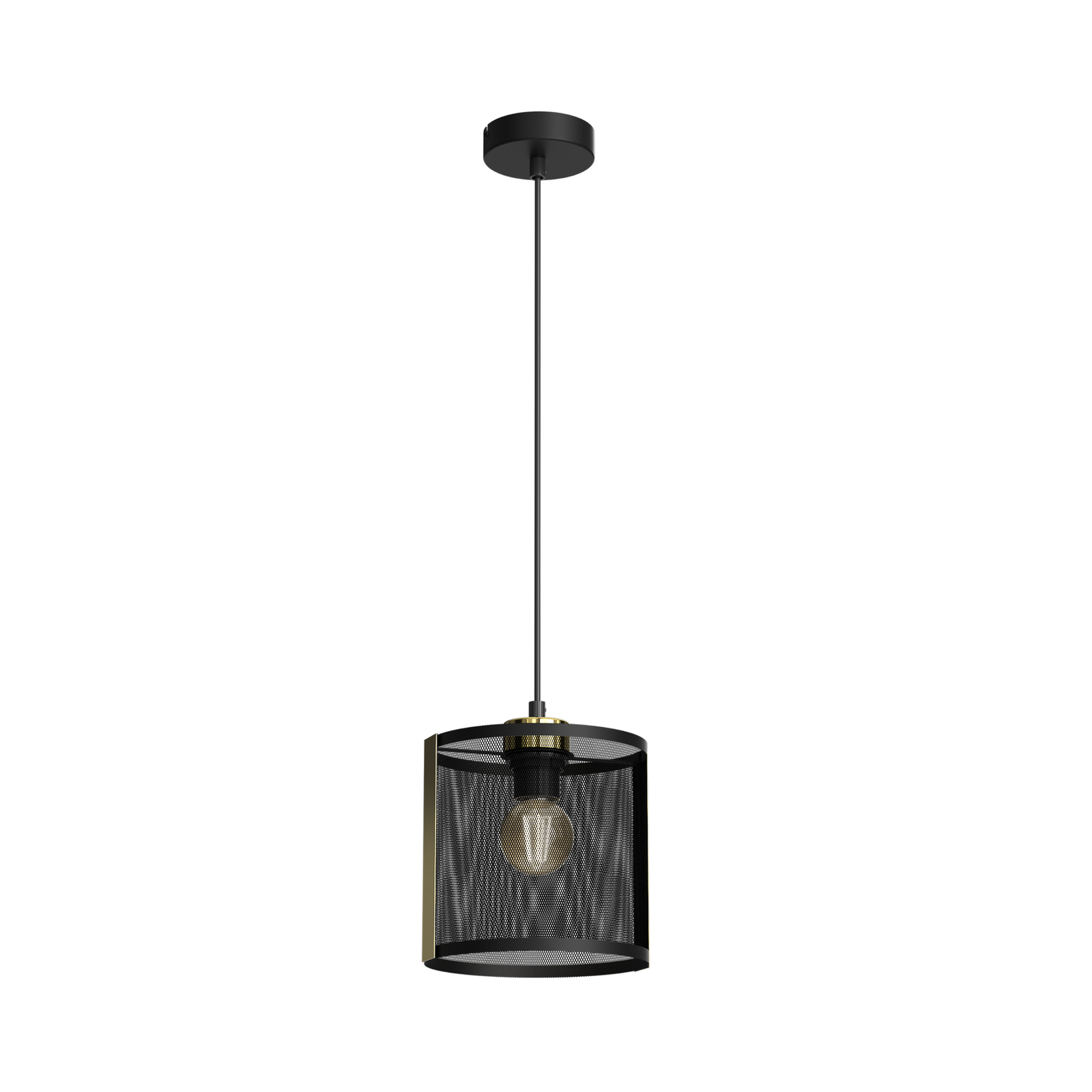 Lampa wisząca Lavinia, złote paski, 1-pkt.