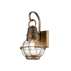 Buitenwandlamp Bridgeton messing Ø 17,8 cm