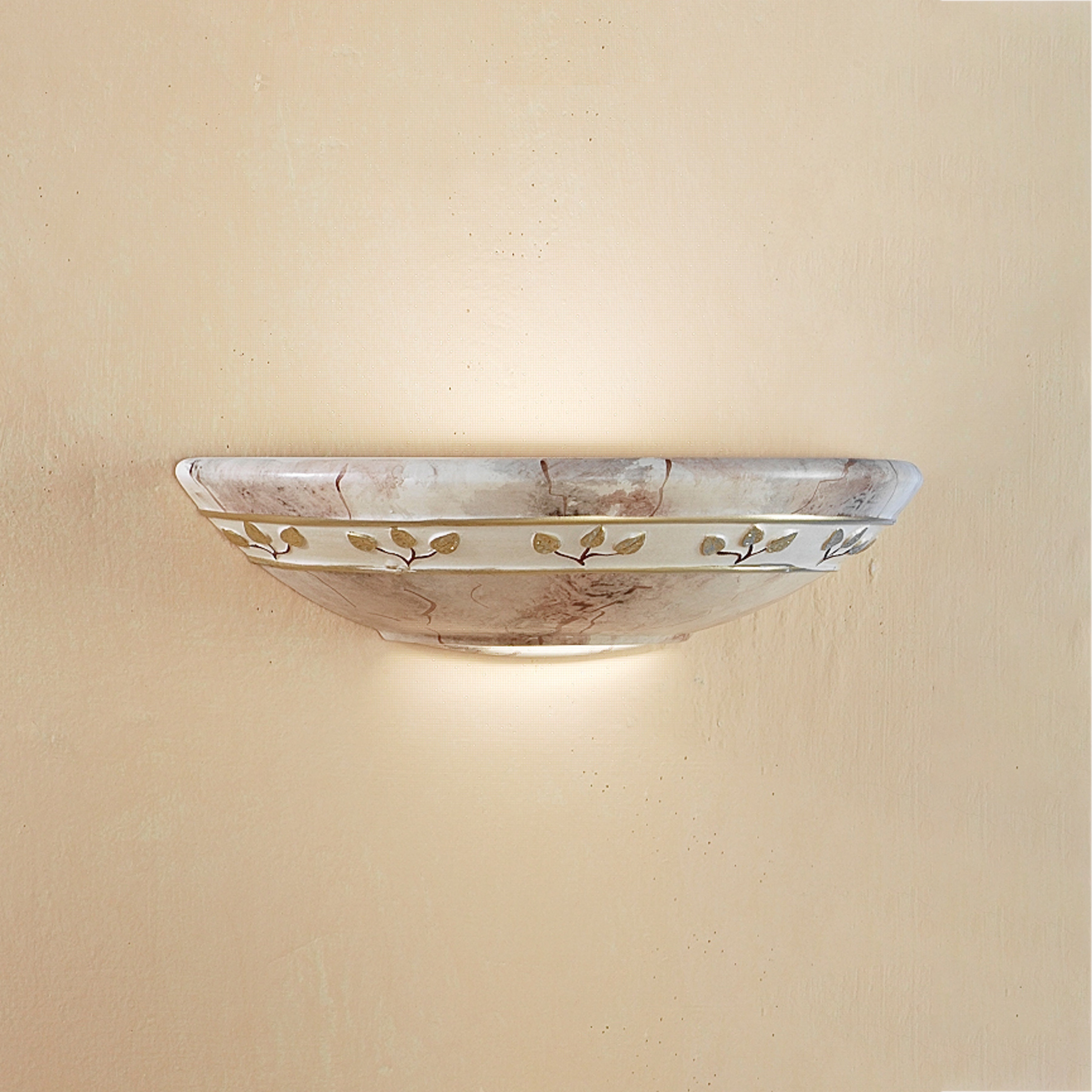 Applique FOGLIE MARMO MARRON