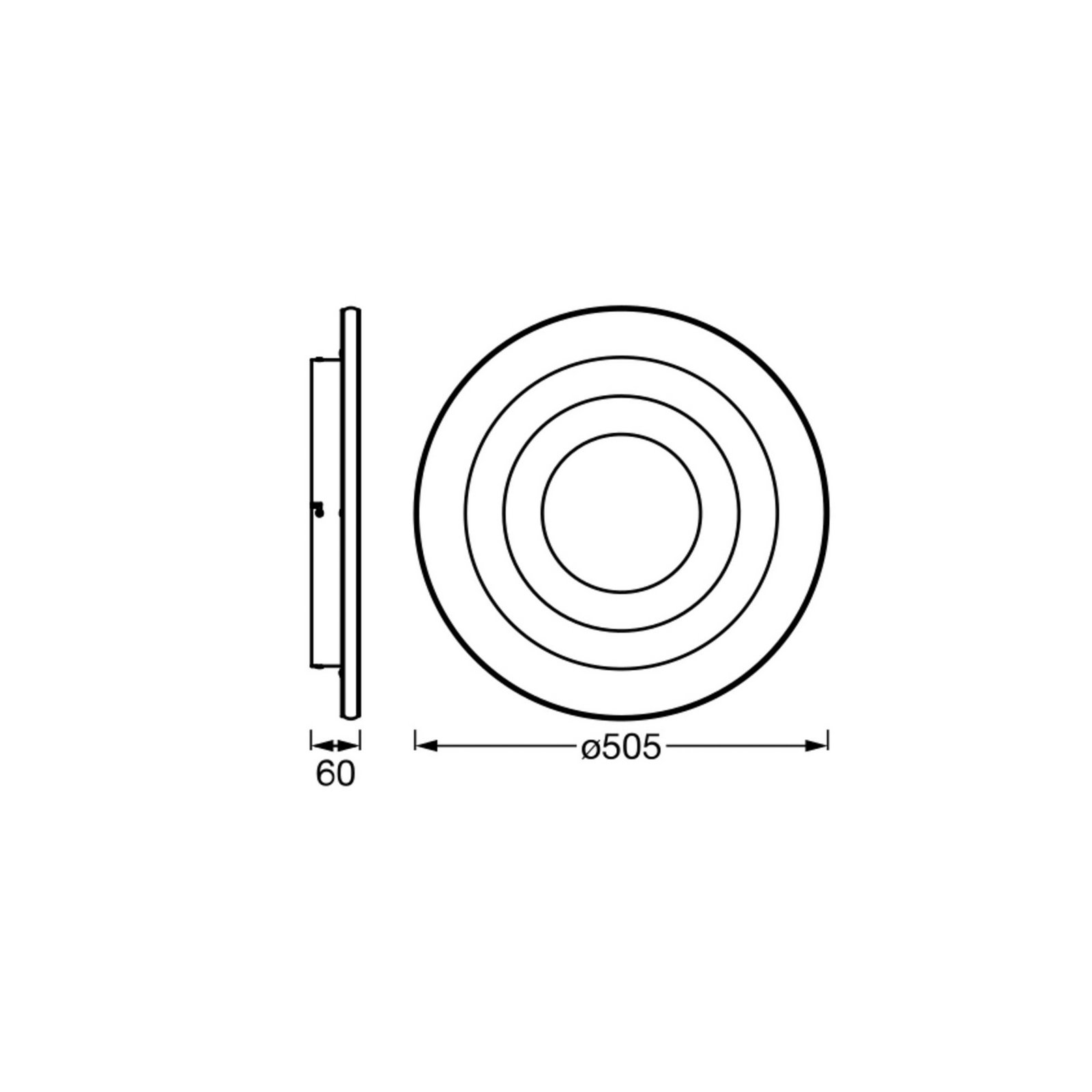 Lampa sufitowa LED OSRAM ORBIS SPIRAL LOOP 51 cm biała Sidelight