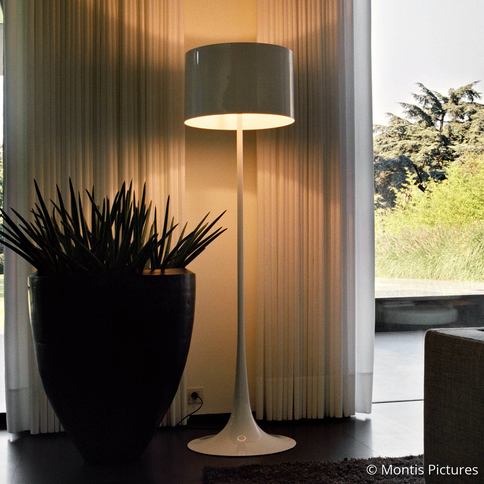 Spun Light Lattiavalaisin Valkoinen - Flos