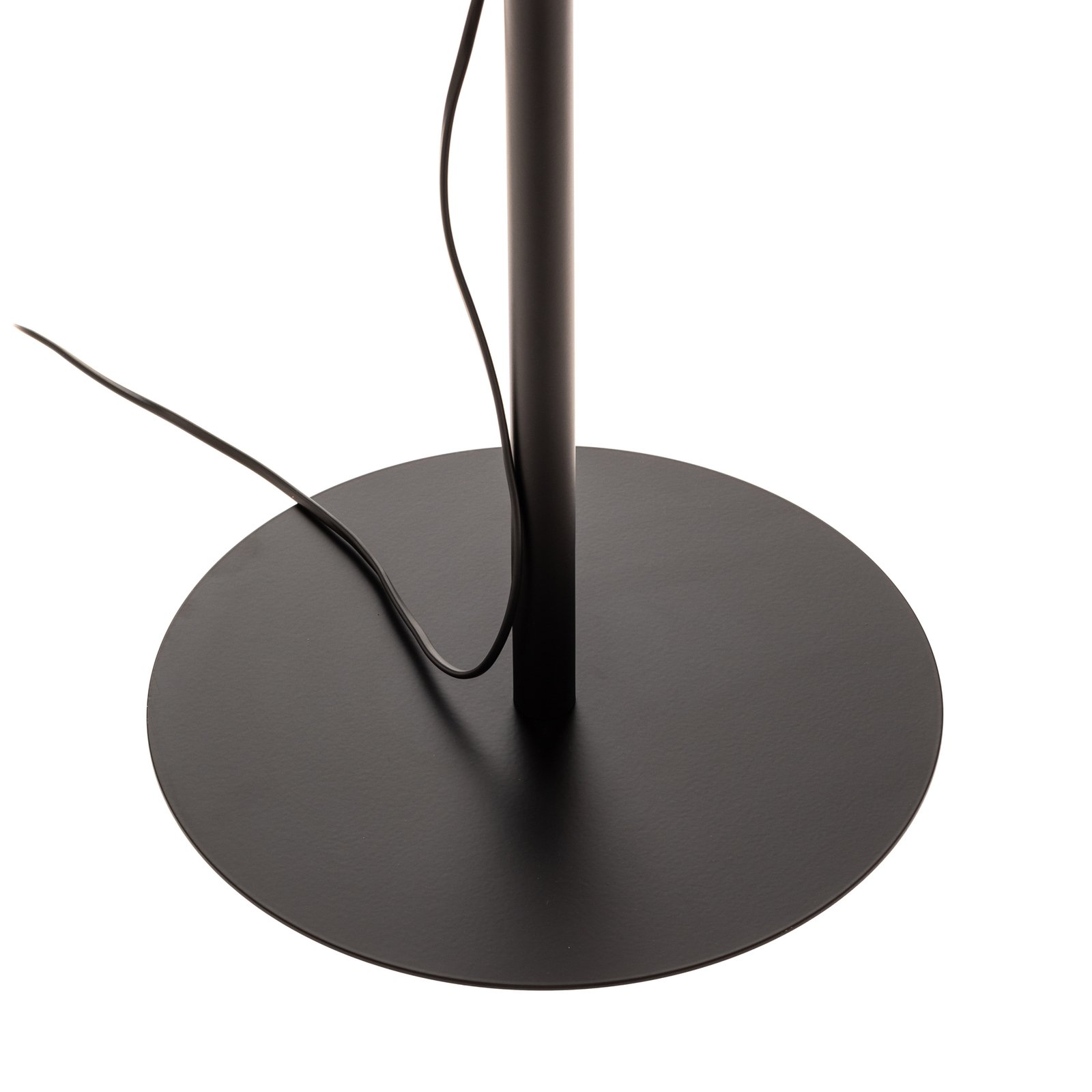 Lámpara de pie Arden sin pantalla negro alto 138cm