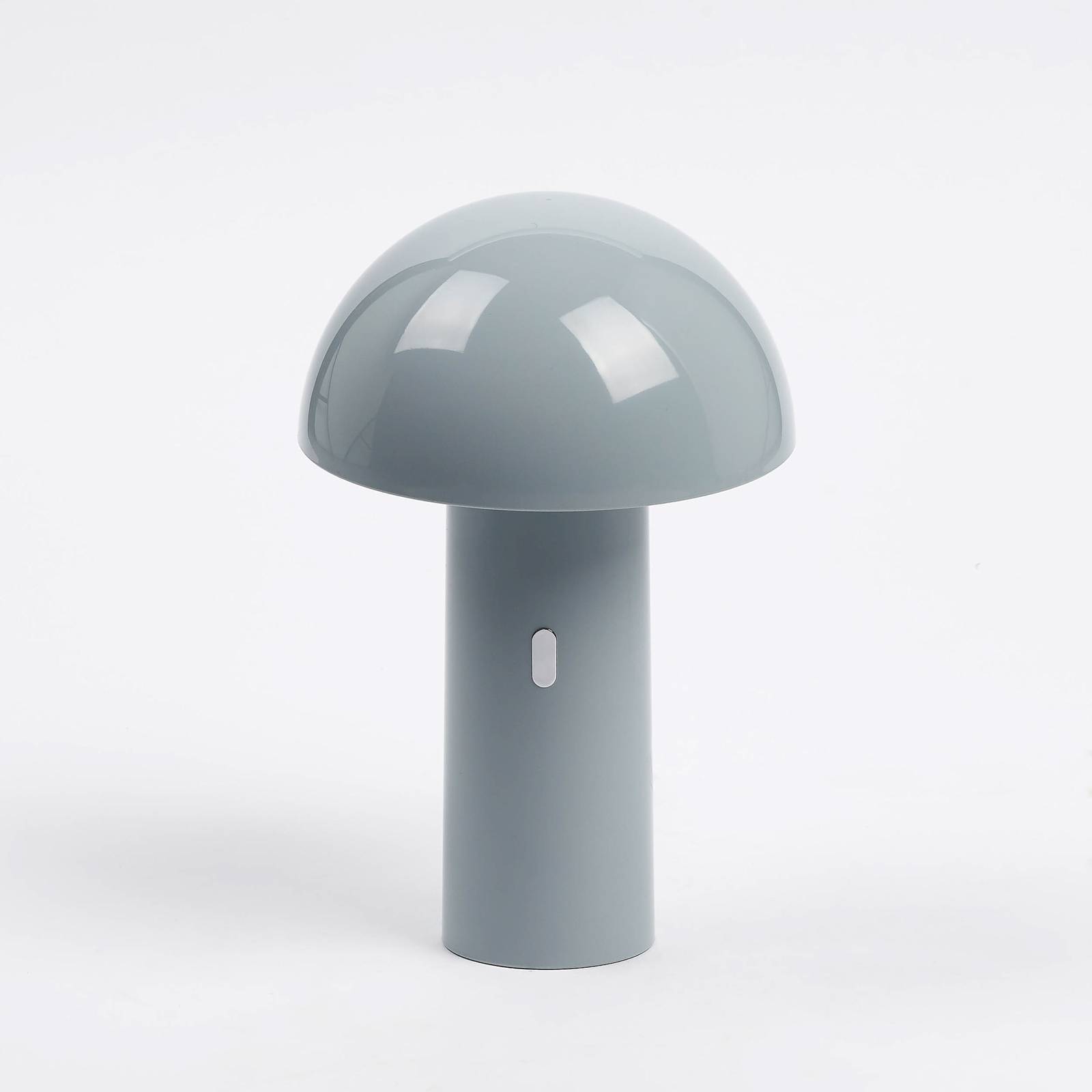 Aluminor Capsule lampa stołowa LED mobilna szara