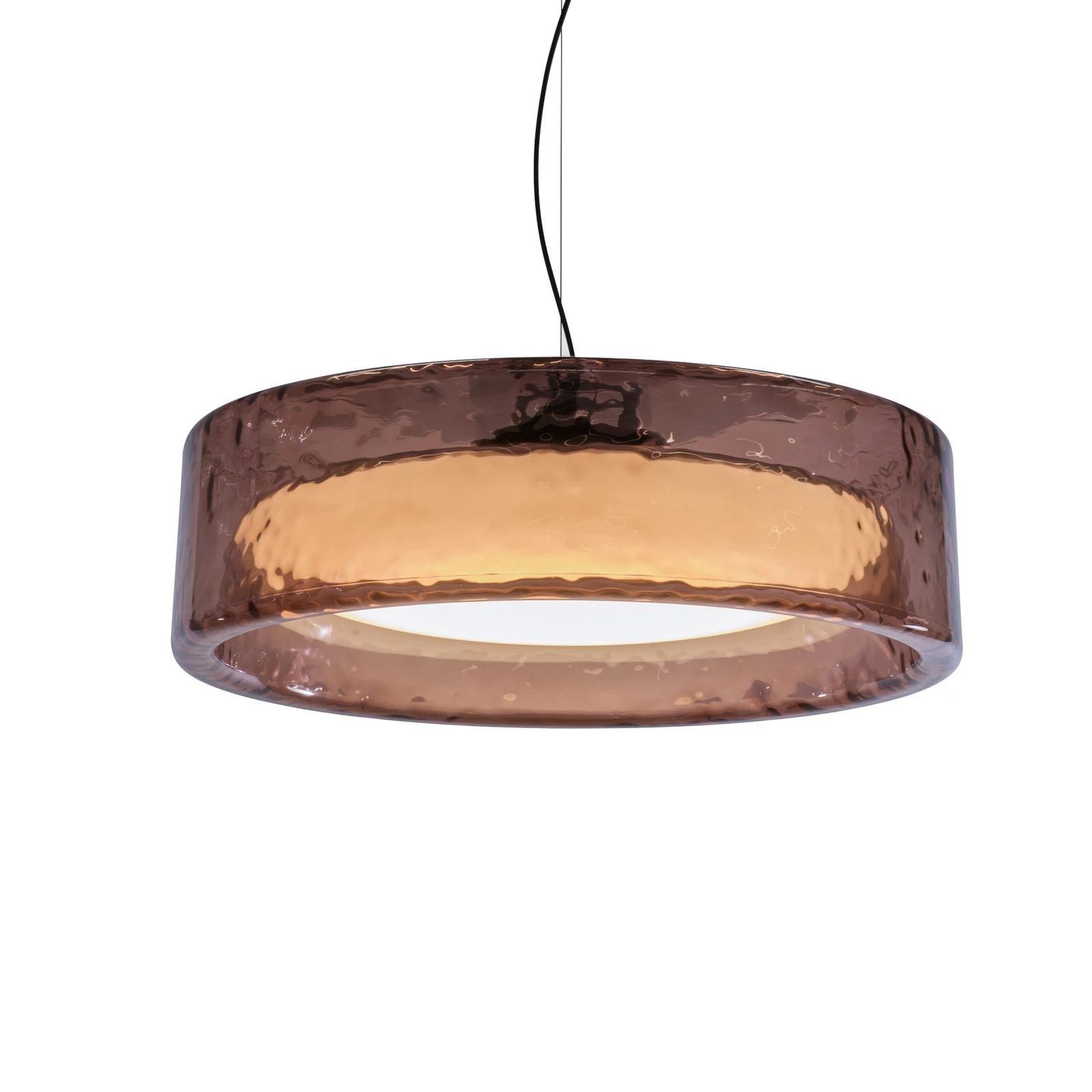 MARSET LED lógó lámpa Ringo, Ø 90 cm, rózsaszín, TRIAC műanyag