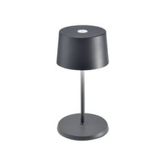 Zafferano Olivia mini 3K dobíjecí stolní lampa šedá