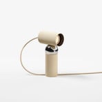 Bordlampe Bilboquet, beige, 20 cm, svingbar, GU10 – FLOS