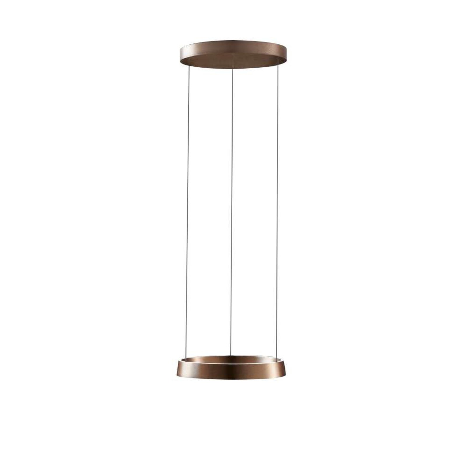 Edge Round Pendant Ø400 Rose Gold - LIGHT-POINT