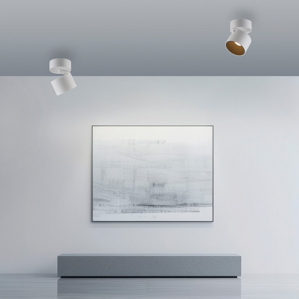 Pure Cup LED-takspotlight, vit från Pure