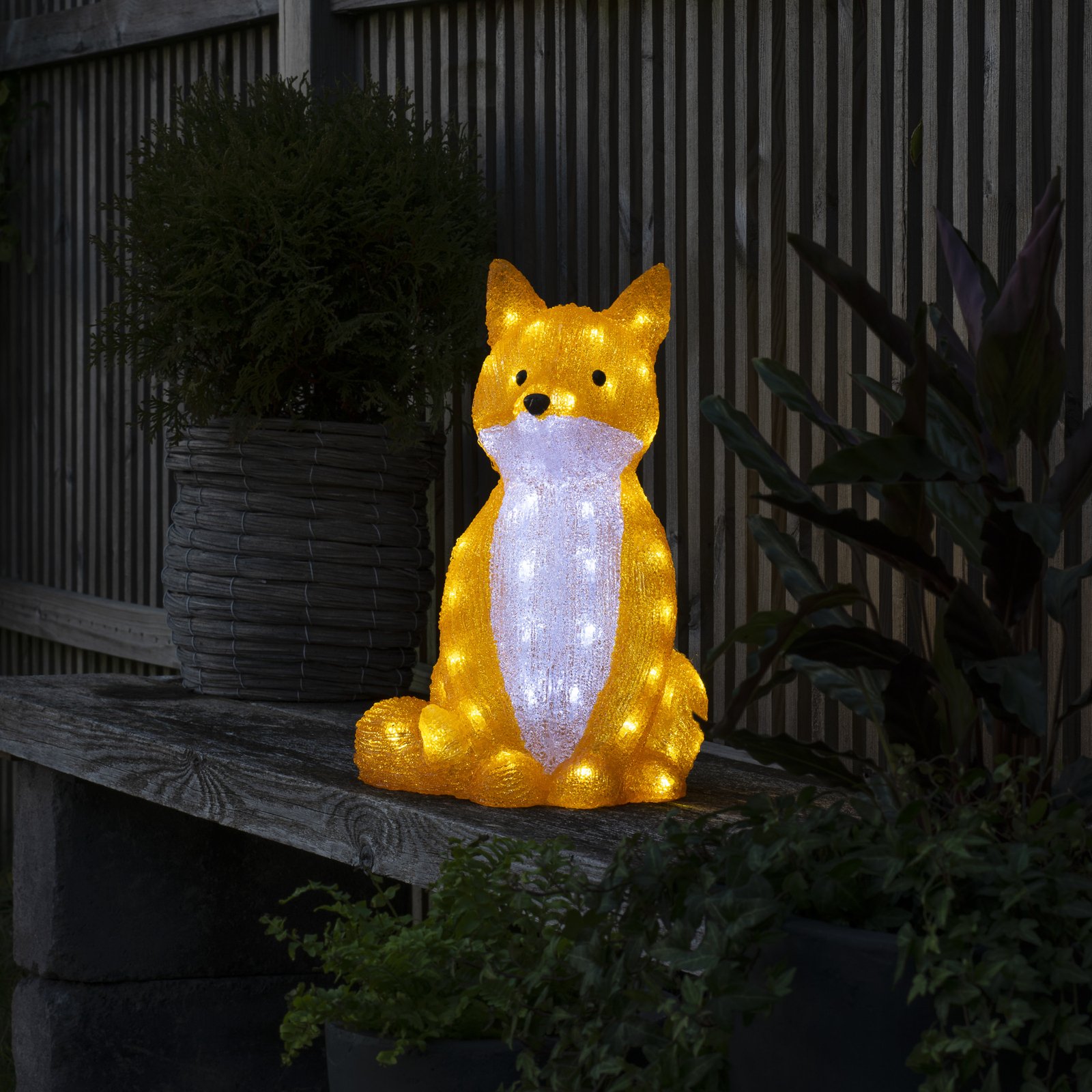 LED-Leuchtfigur Fuchs, 5er-Set als Kette