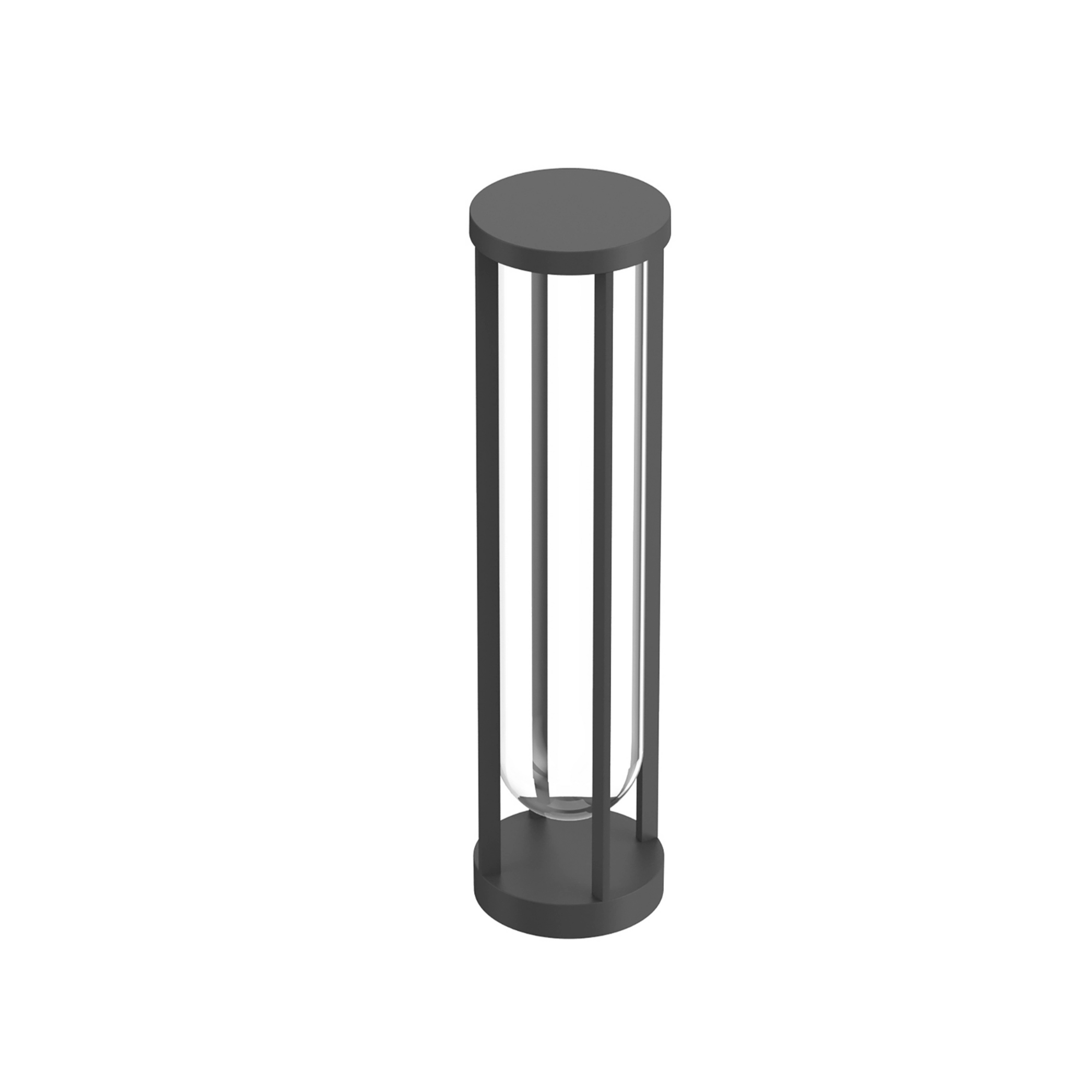 FLOS In Vitro Bollard 2, 2.700 K, 60 cm, antracite