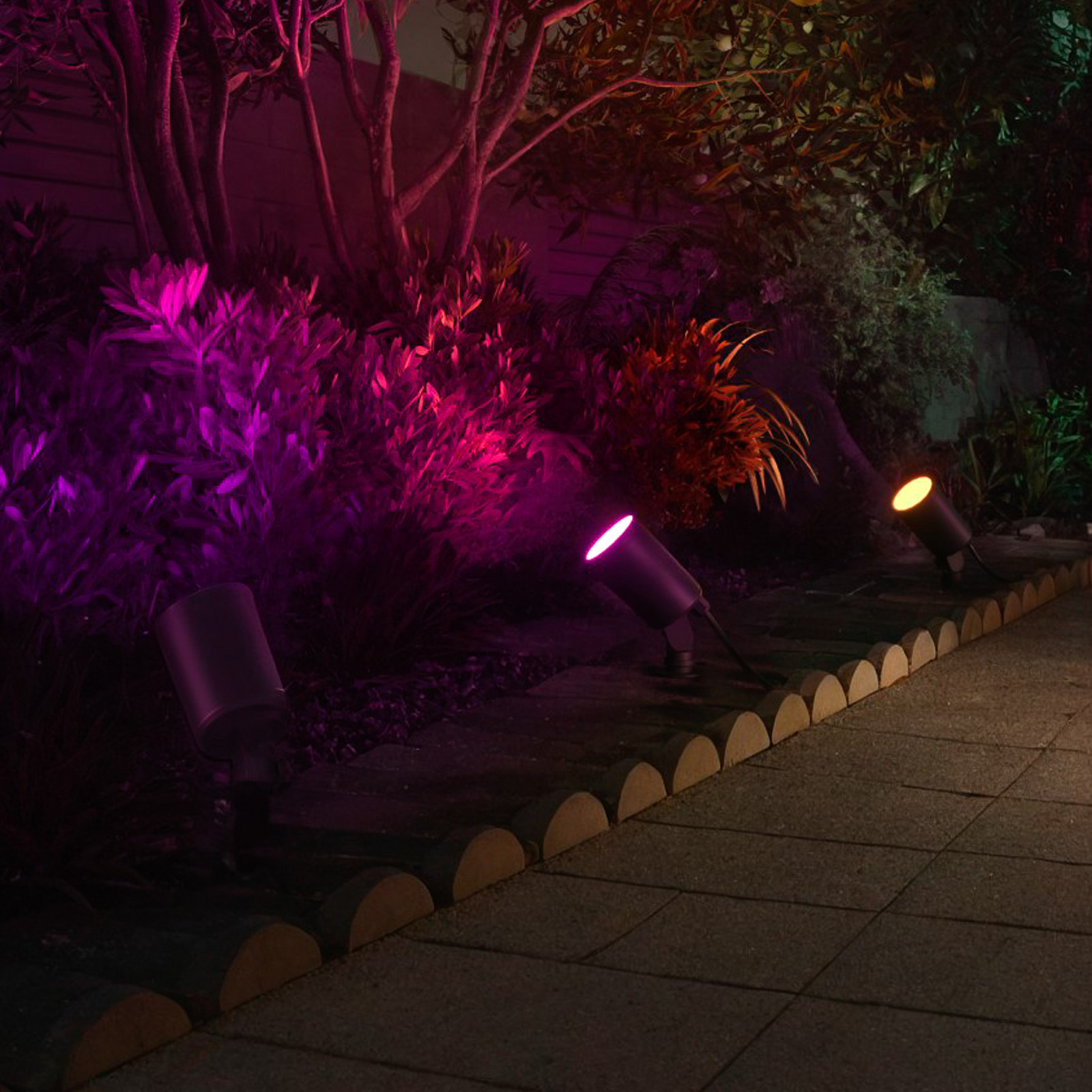 Hama Spot LED cu țeapă negru WLAN IP65 RGBW dimabil - Modern - Plastic