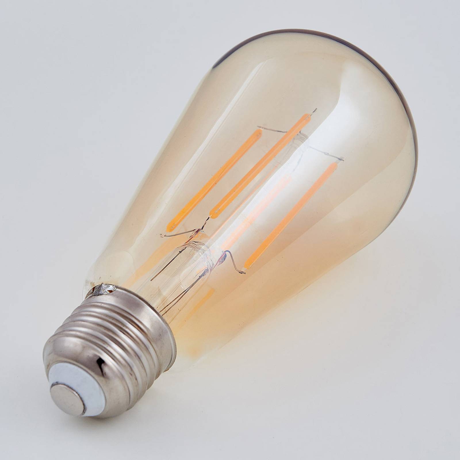 E27 rustykalna LED 6W 500lm bursztyn 1 800 K 2 szt