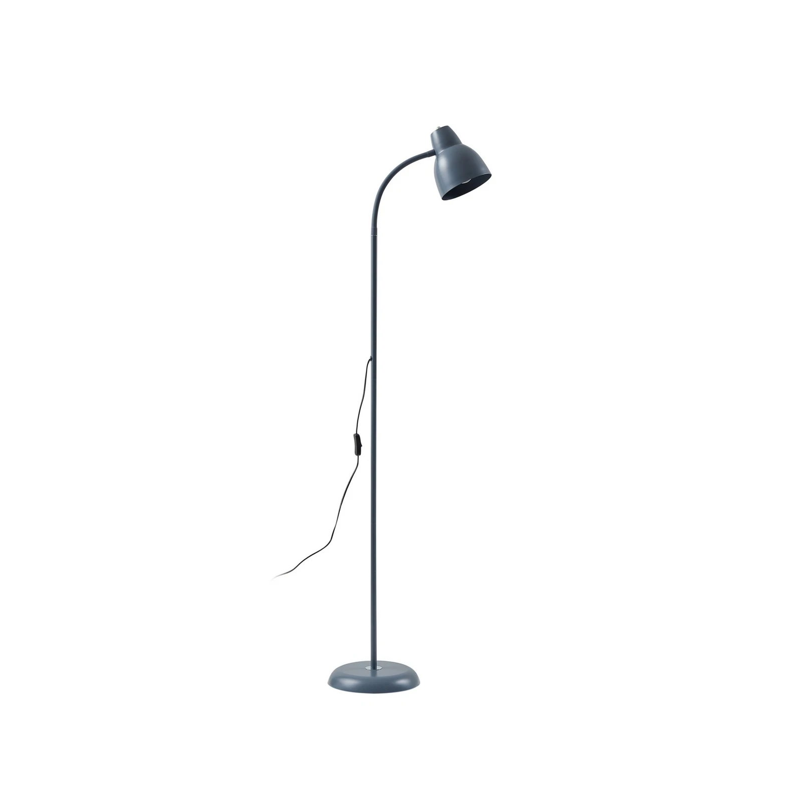 Lindby stāvlampa Tebbi, pelēka, metāls, augstums 150 cm