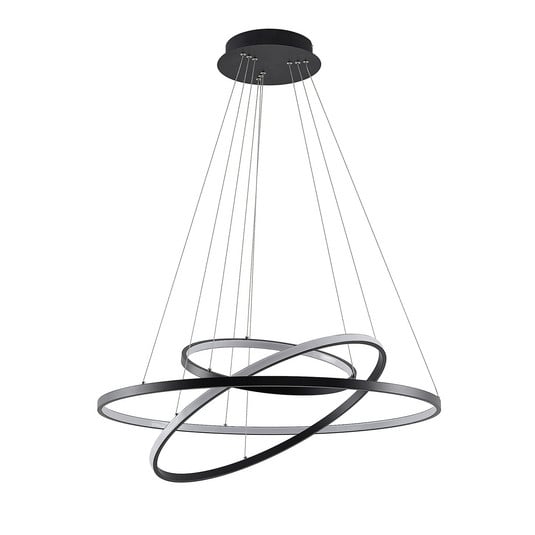 Lampa wisząca Ezana Matowa czerń/biel - Lucande