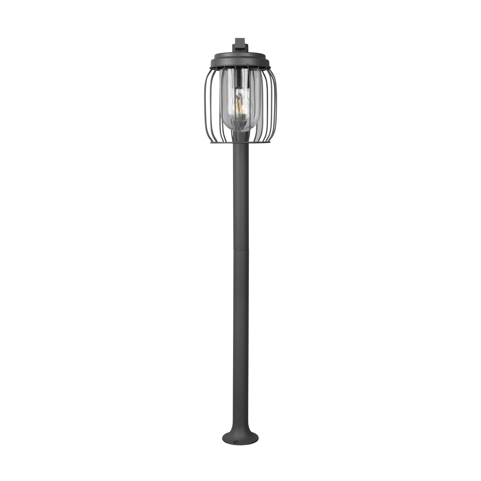 Tuela path light, height 100 cm, anthracite/clear