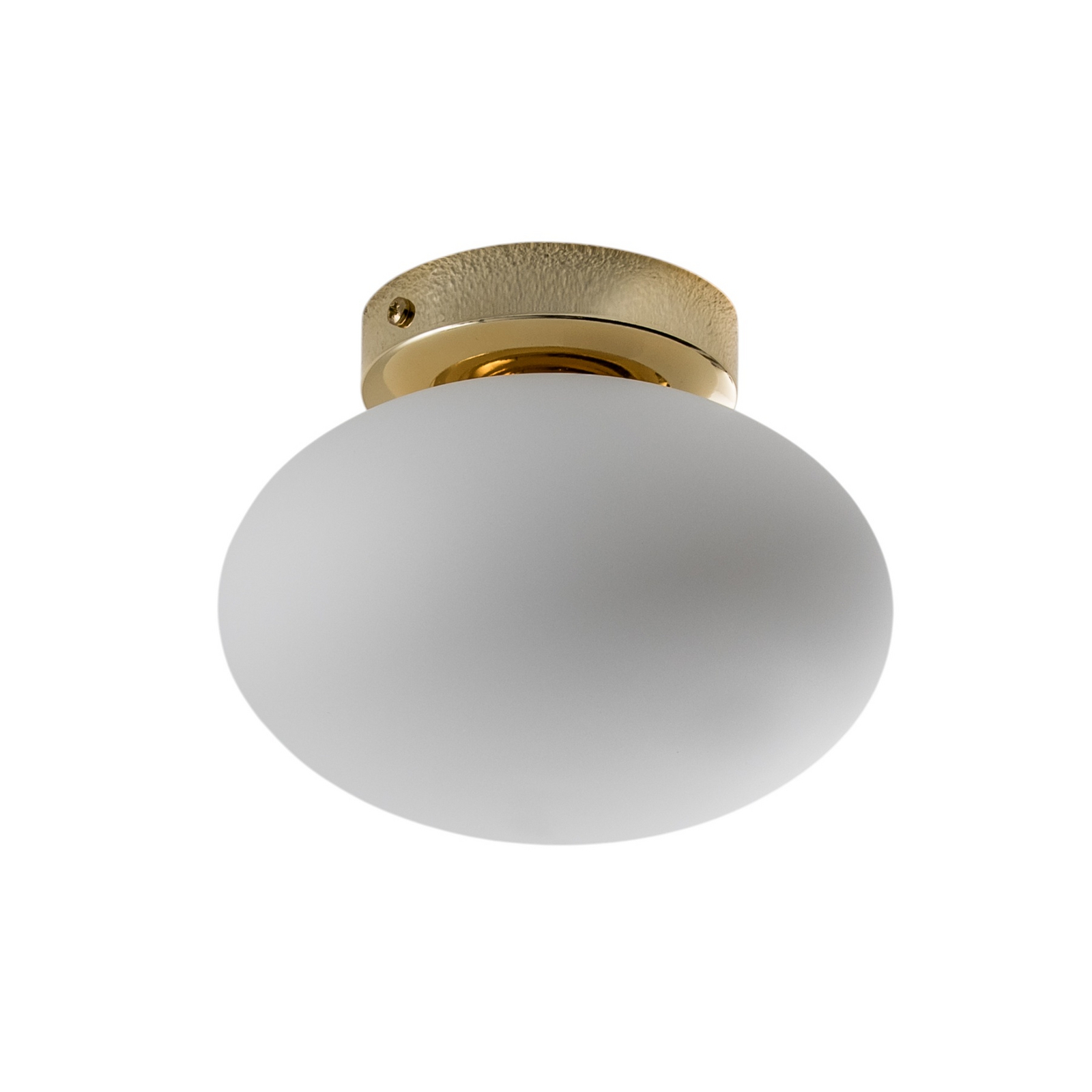 Laelamp Ufo, kuldne/valge, Ø 18 cm, klaas, G9