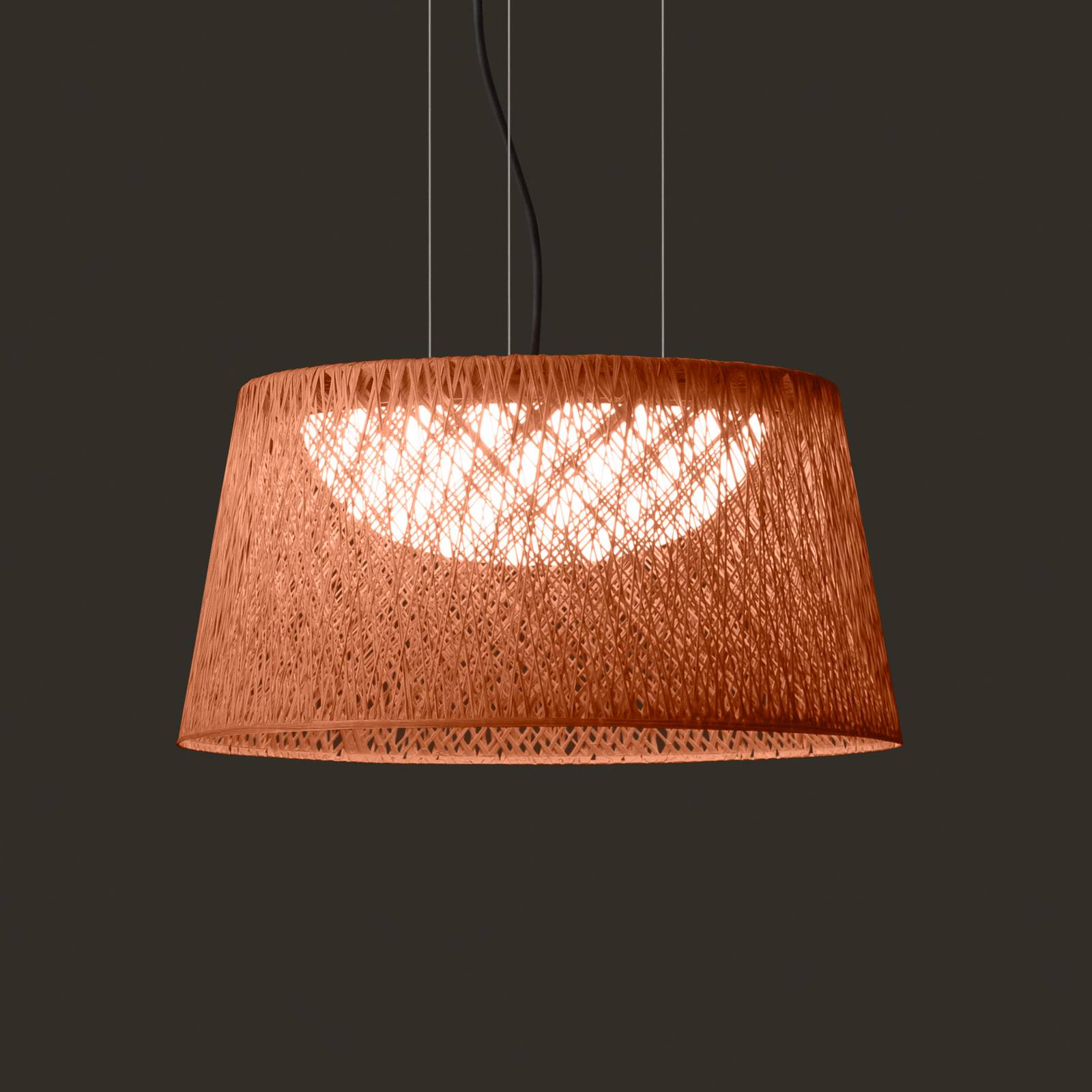 Vibia utomhus LED-hänglampa WIND, terrakotta, 30 x 60 cm, 927