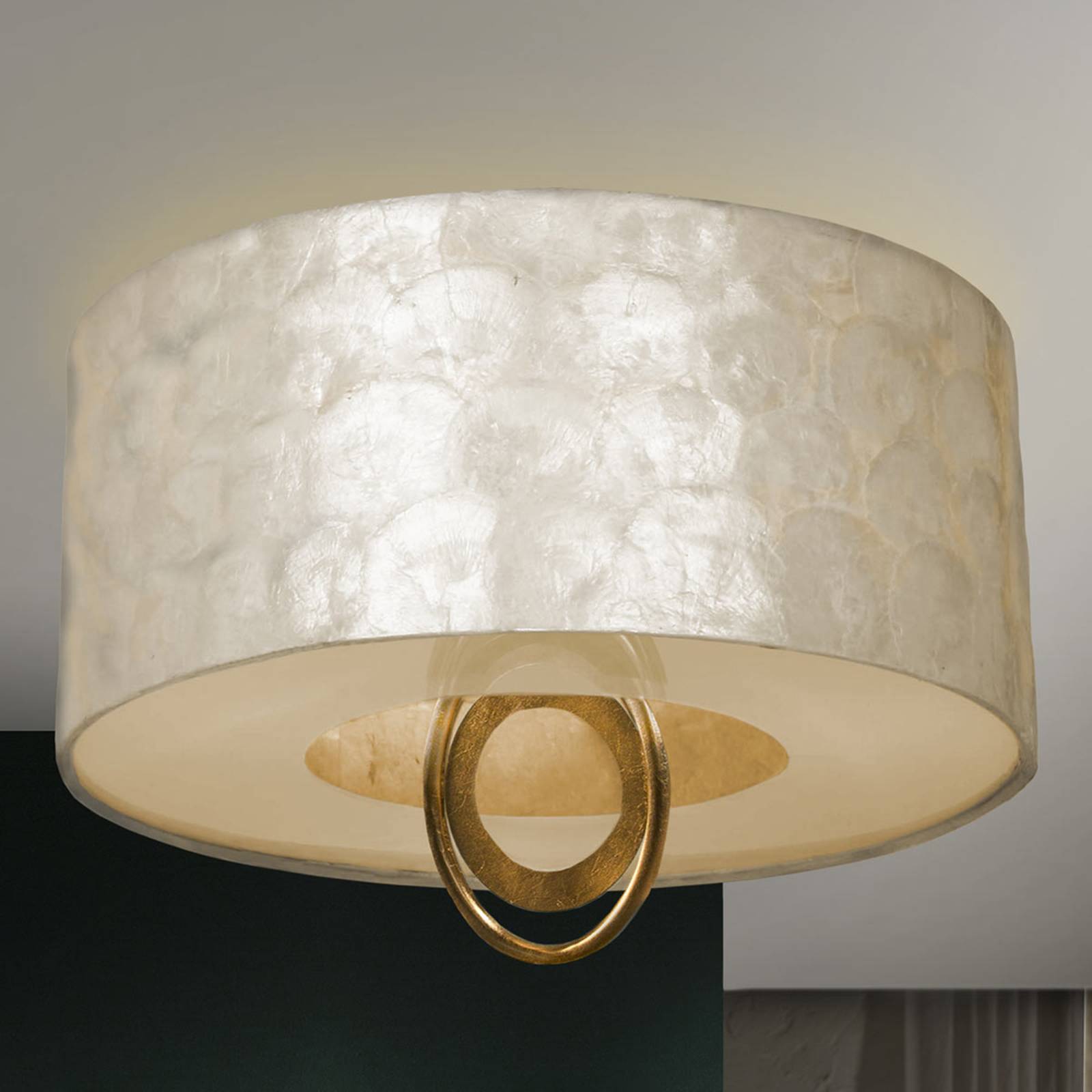 Photos - Chandelier / Lamp Schuller Valencia Elegantly shimmering Edén LED ceiling light