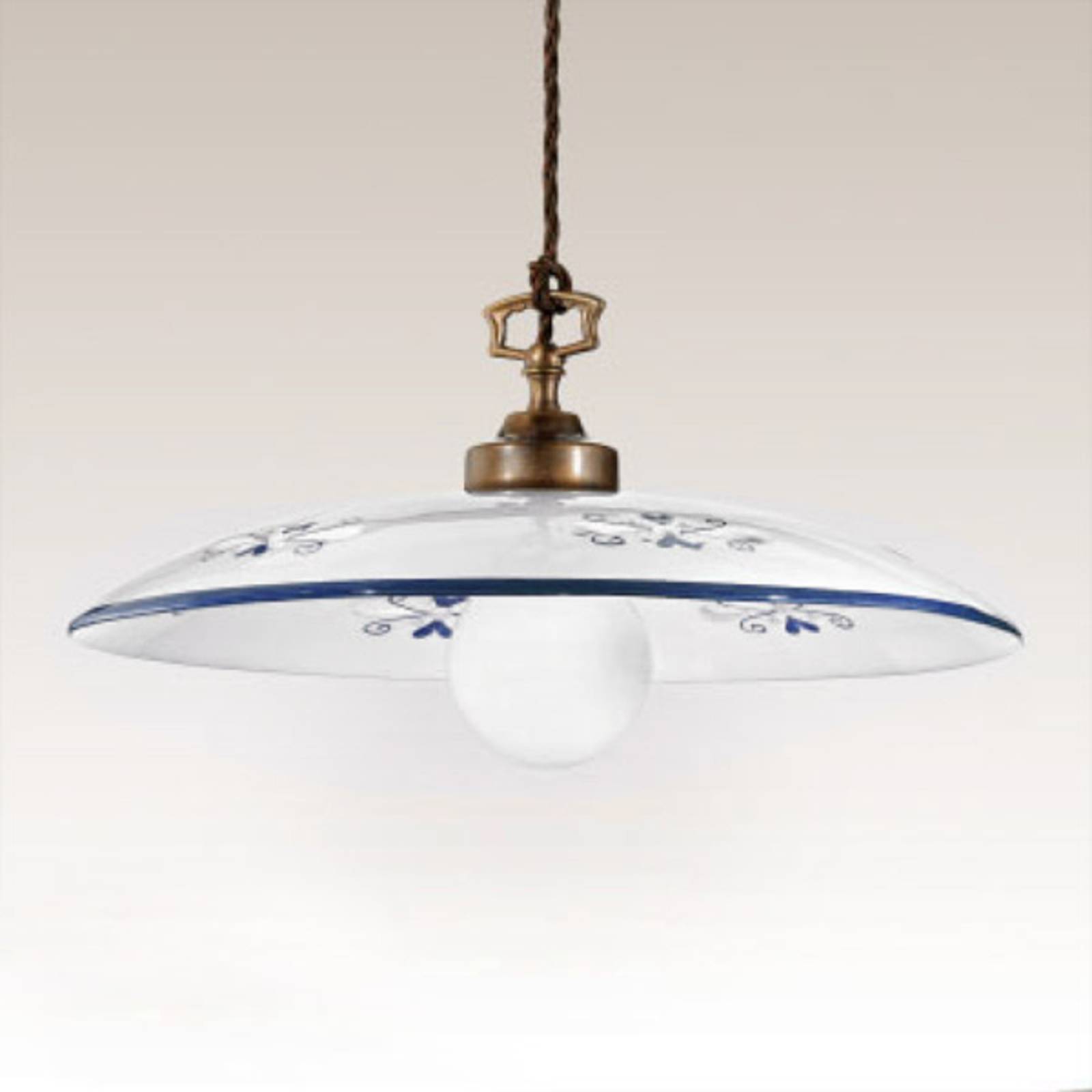 Cremasco Suspension raffinée Bassano bleu