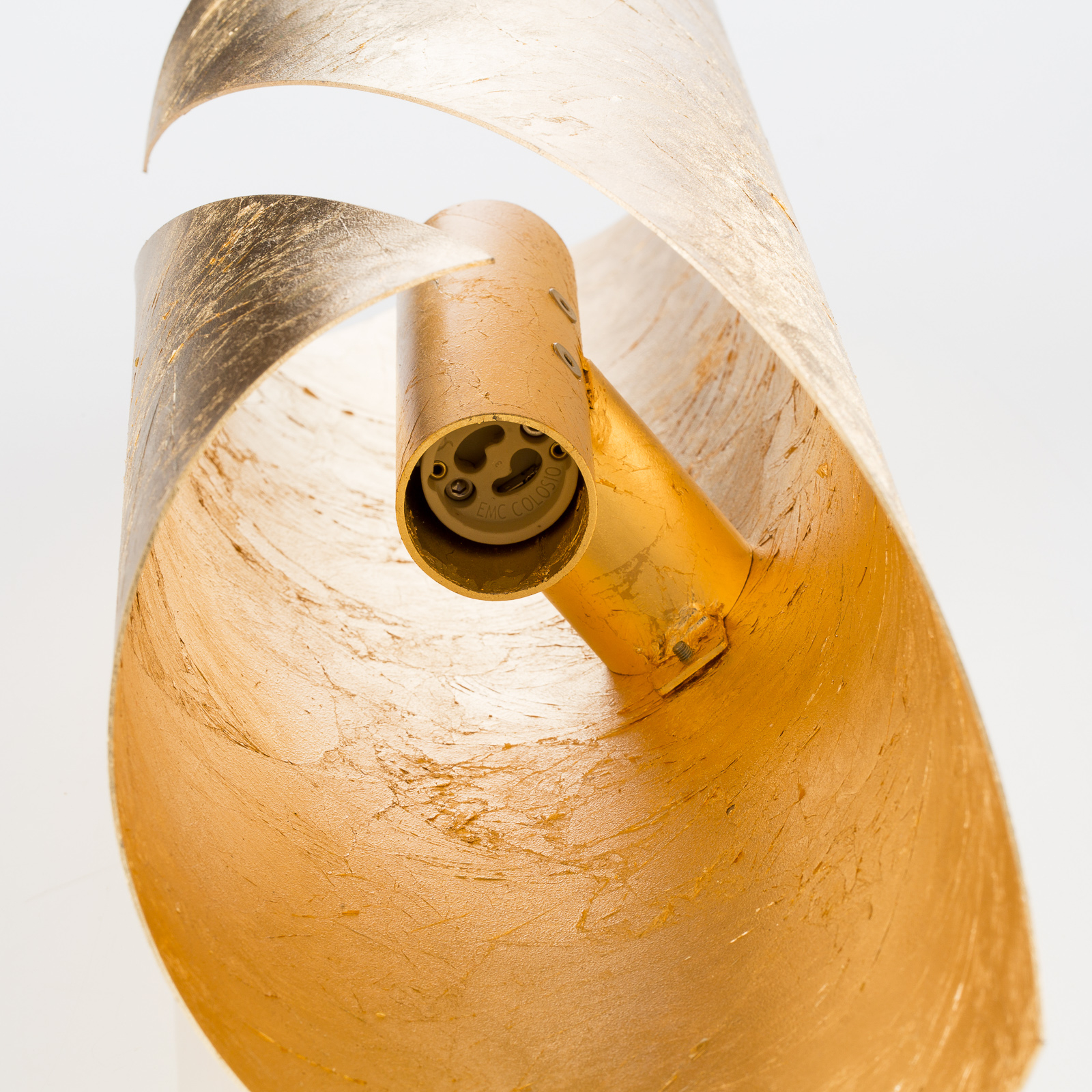 Lampada da tavolo in foglia d'oro Knikerboker Hué, altezza 70 cm