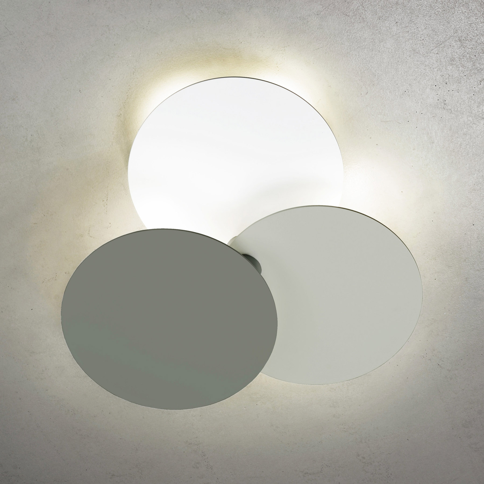 Casablanca Trevo LED ceiling light white/grey/grey