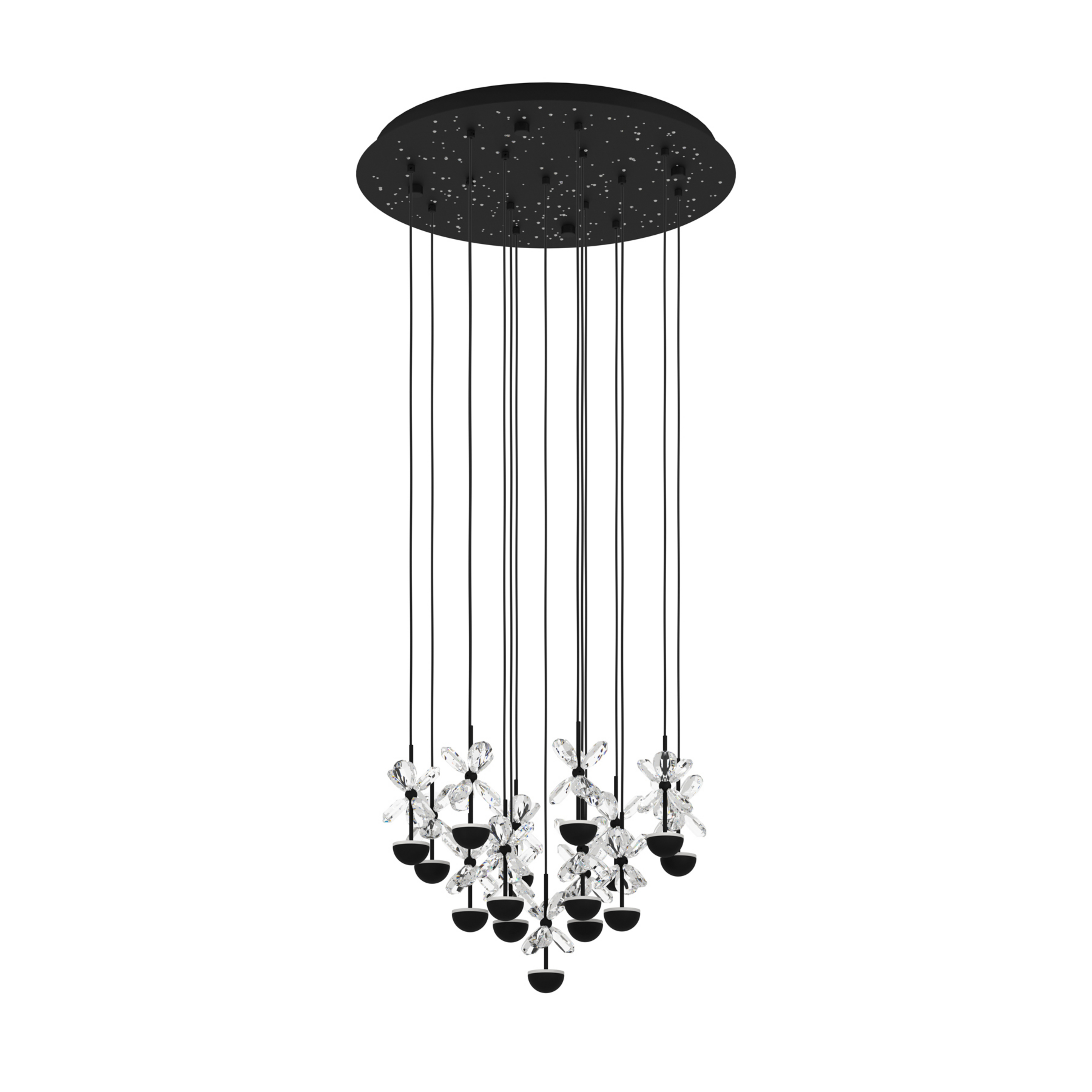 Pianopoli hanging light, black, 50x113 cm - EGLO Stars of Light