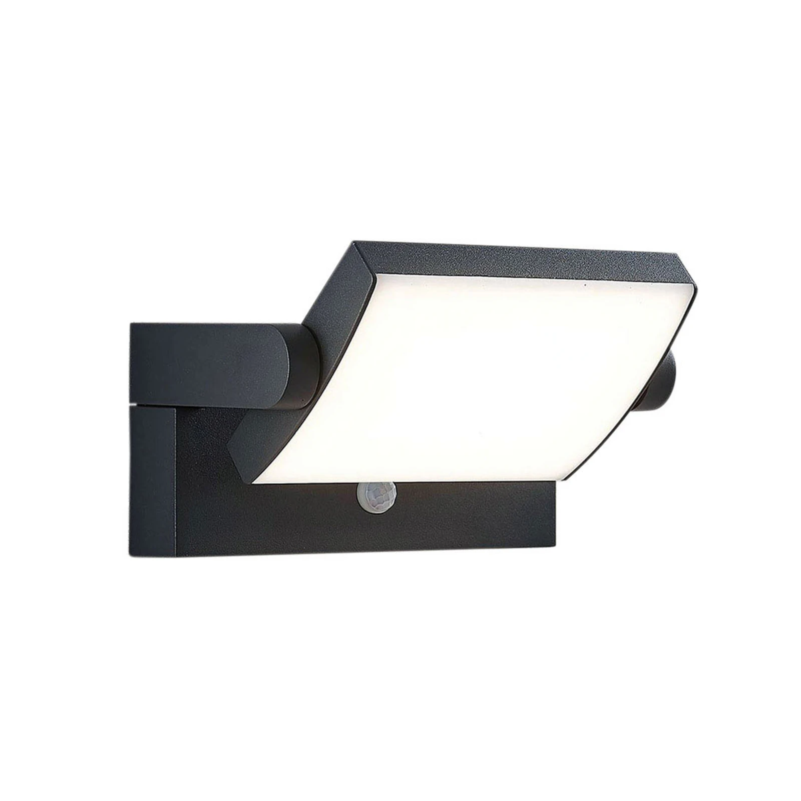 Buitenlamp | grijs mat aluminium | halfrond