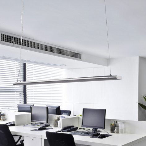Lange pendellamp Vinca met krachtige LED's